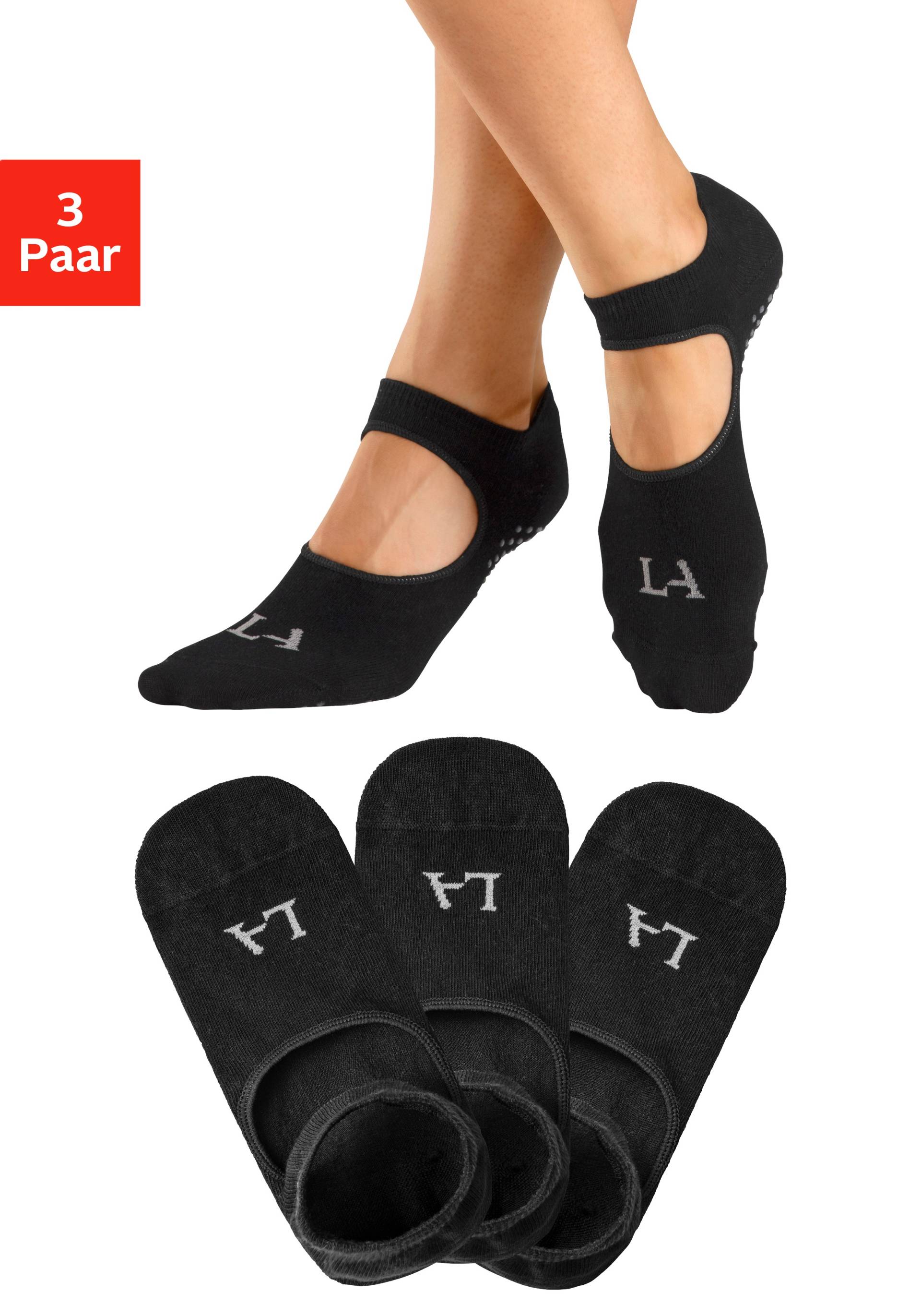 LASCANA ACTIVE ABS-Socken, (Packung, 3 Paar), mit Aussparung auf Fussrücken von LASCANA ACTIVE