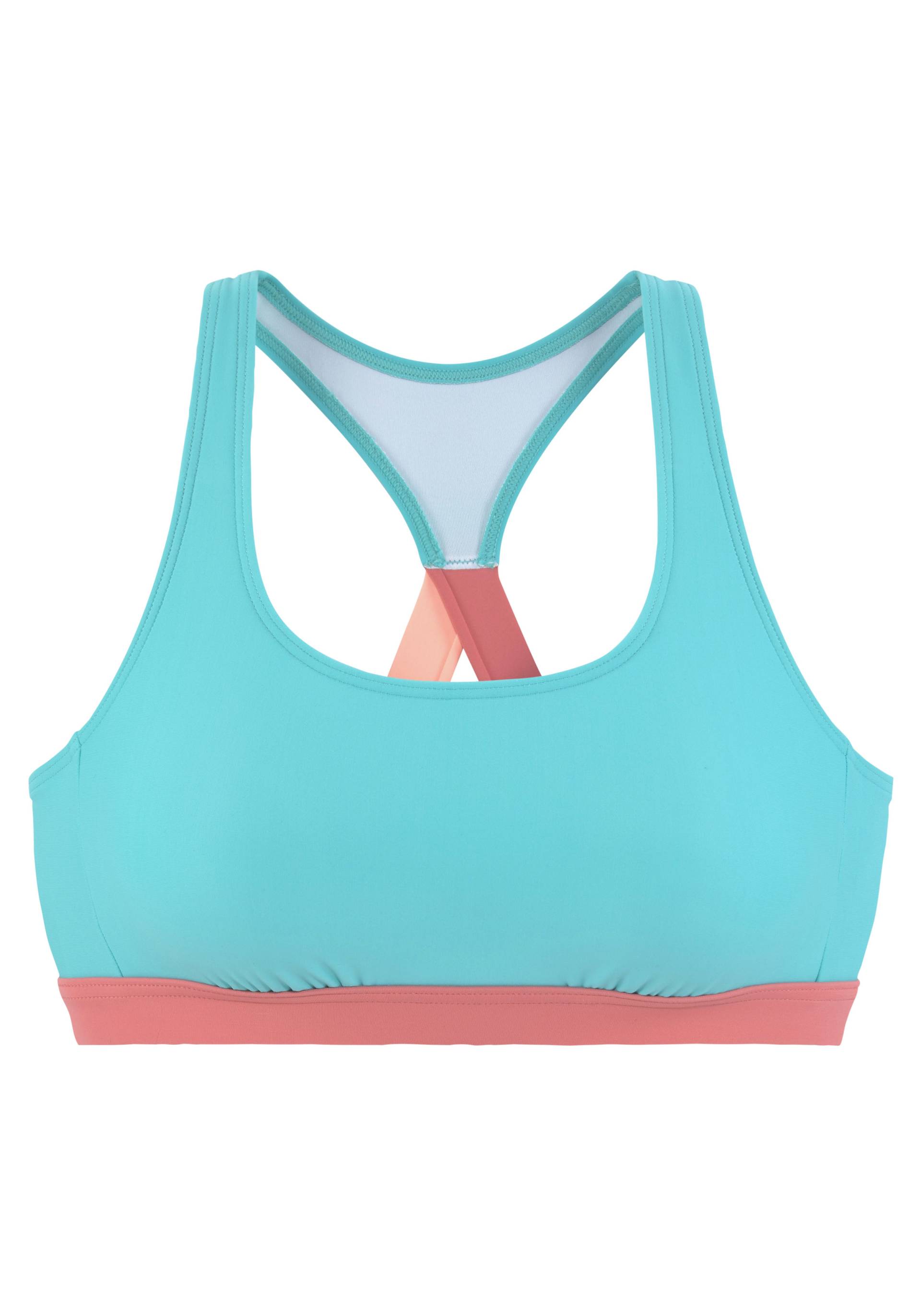 LASCANA ACTIVE Bustier-Bikini-Top »Janni«, mit kontrastfarbenen Details von LASCANA ACTIVE