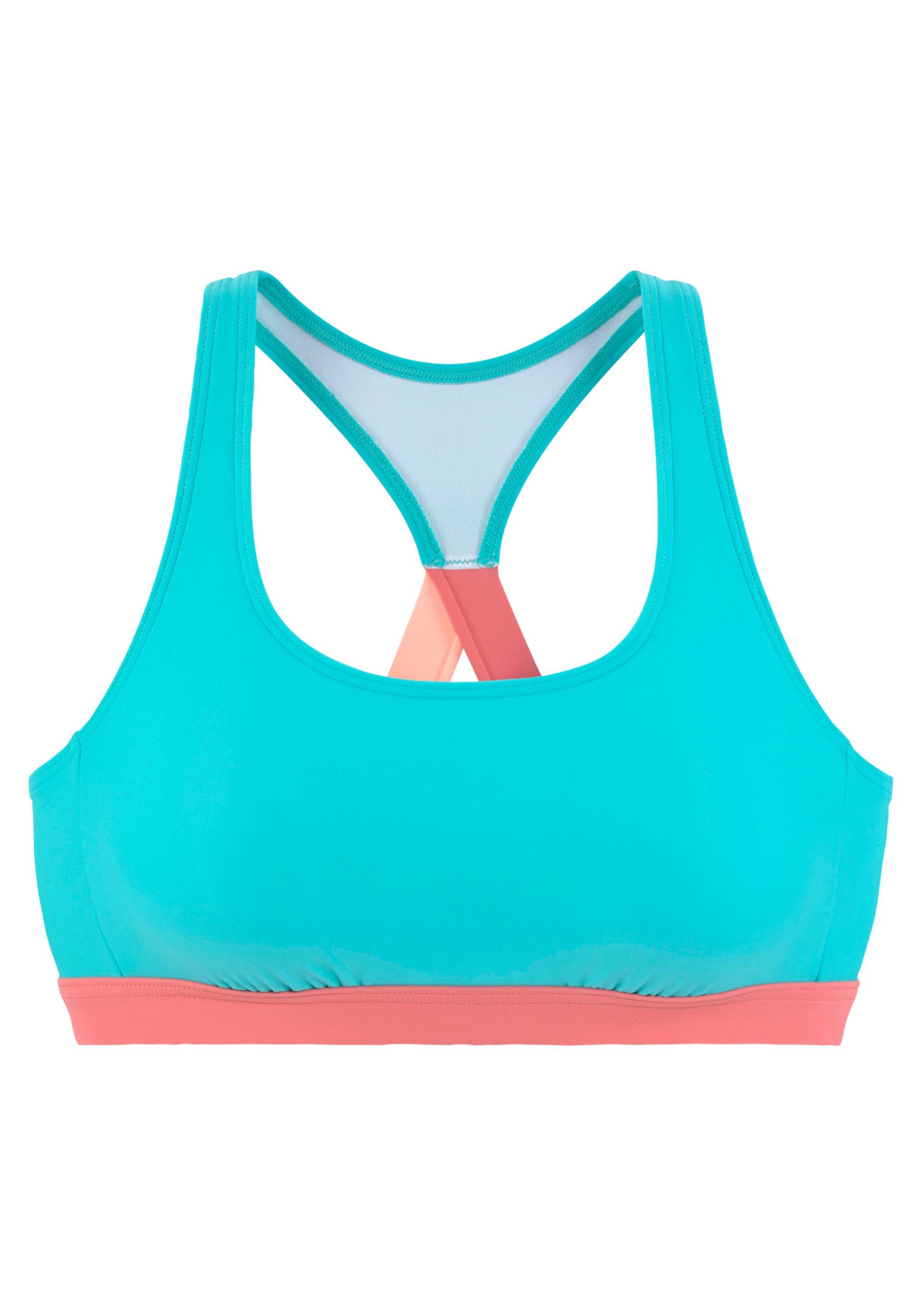 LASCANA ACTIVE Bustier-Bikini-Top »Janni«, mit kontrastfarbenen Details von LASCANA ACTIVE