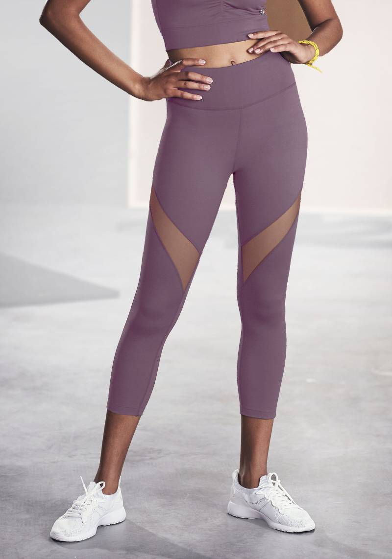 LASCANA ACTIVE Caprileggings, mit kleiner Raffung, Loungewear von LASCANA ACTIVE