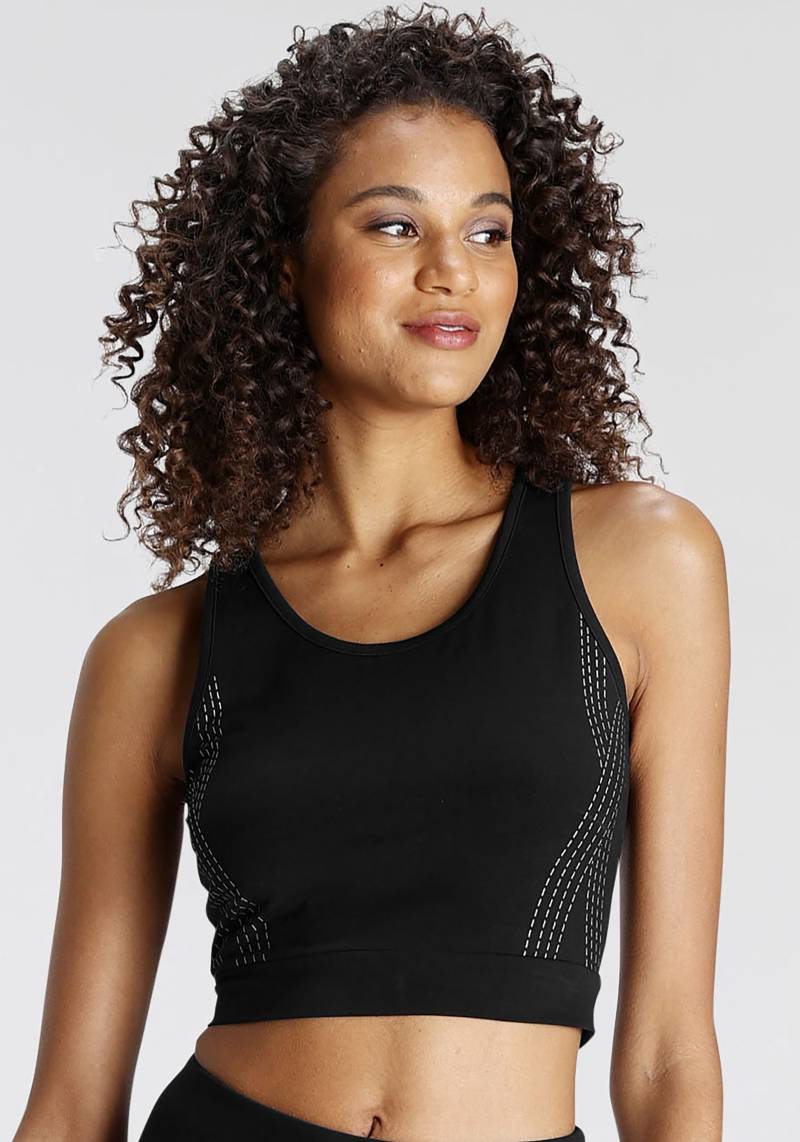 LASCANA ACTIVE Crop-Top, mit reflektierendem Druck von LASCANA ACTIVE