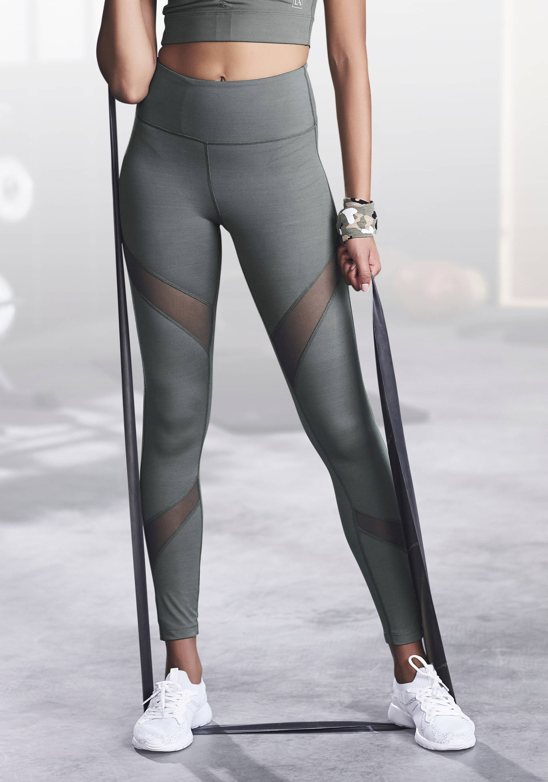 LASCANA ACTIVE Funktionsleggings »-Sport Leggings«, mit kleiner Raffung, Loungewear von LASCANA ACTIVE