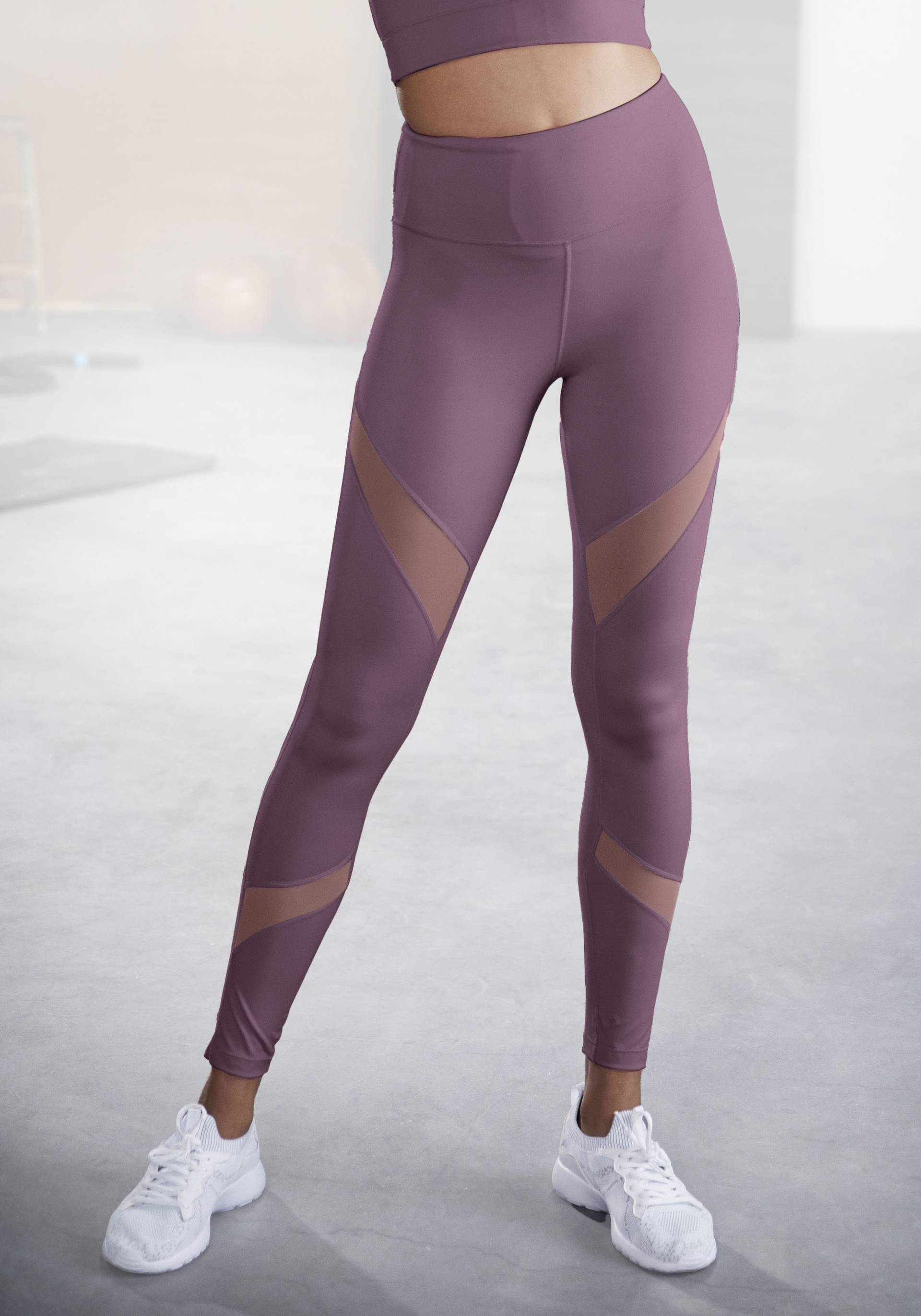 LASCANA ACTIVE Funktionsleggings »-Sport Leggings«, mit kleiner Raffung, Loungewear von LASCANA ACTIVE