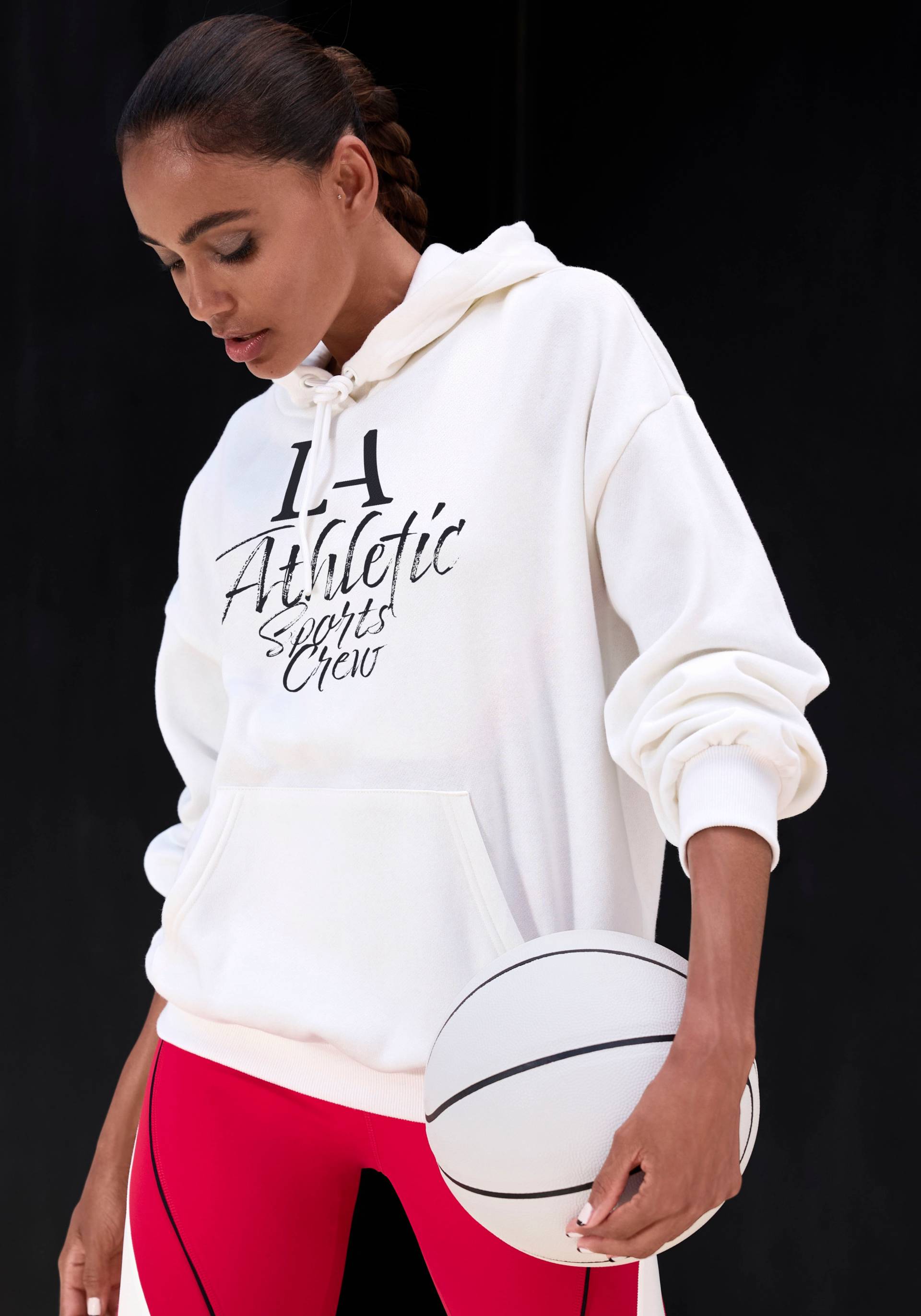 LASCANA ACTIVE Kapuzenpullover, mit sportlichem Schriftzug von LASCANA ACTIVE