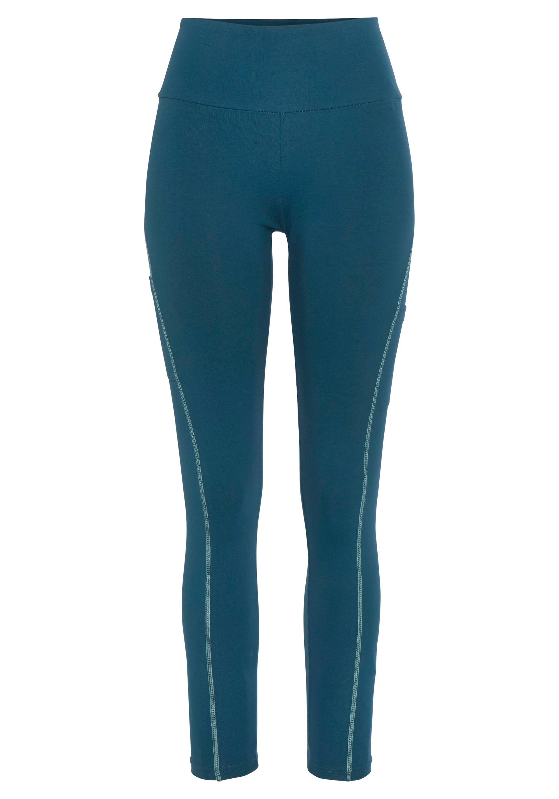 LASCANA ACTIVE Leggings »-Sporthose«, mit Kontrastnähten und breitem Bund von LASCANA ACTIVE