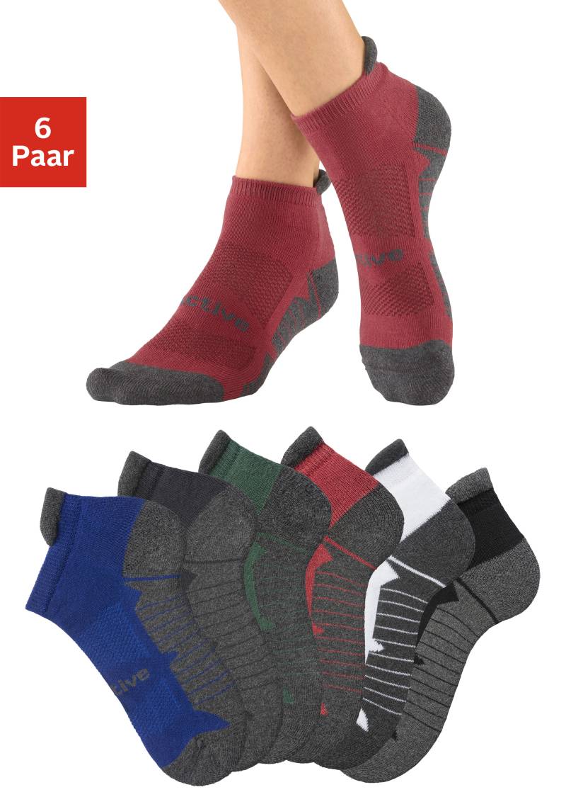 LASCANA ACTIVE Sneakersocken, (Packung, 6 Paar), mit weicher Frotteesohle von LASCANA ACTIVE