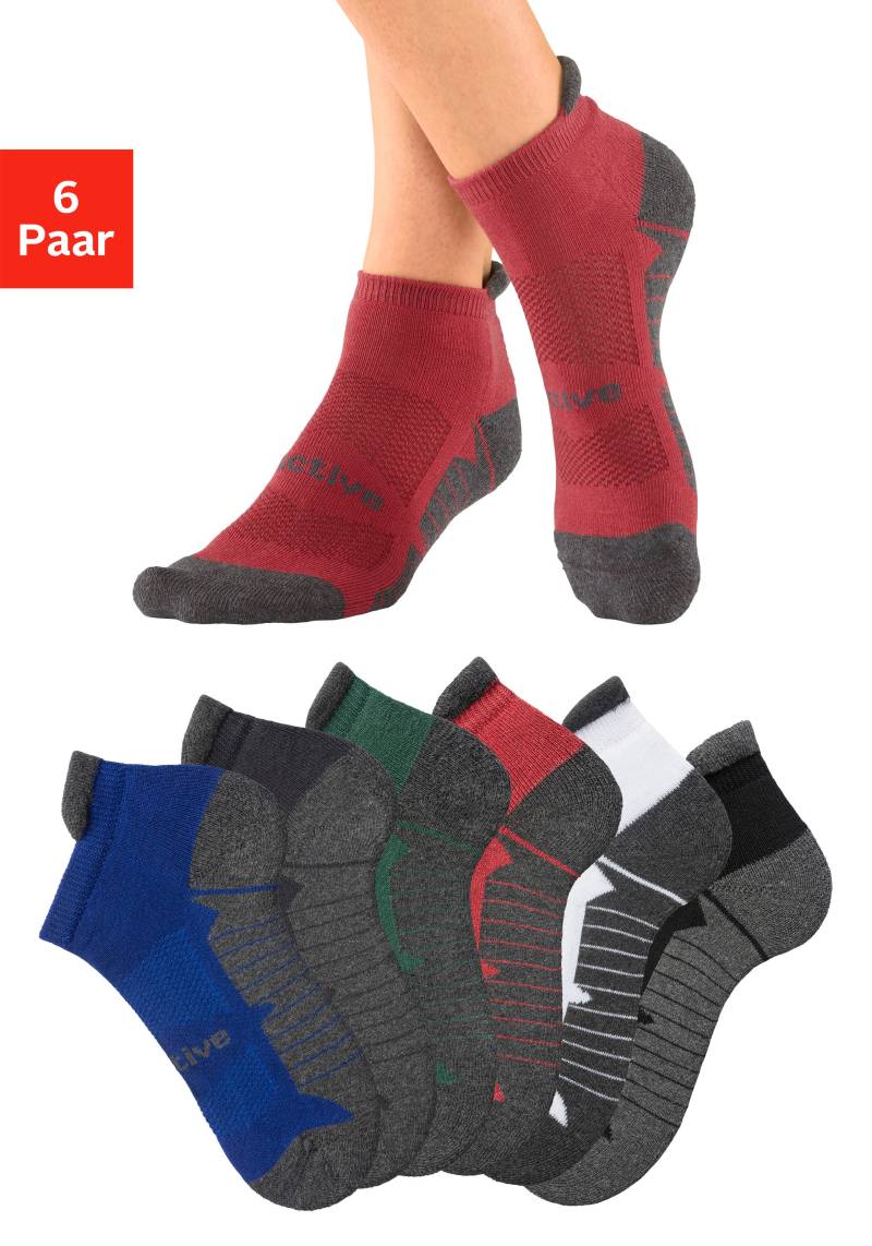 LASCANA ACTIVE Sneakersocken, (Packung, 6 Paar), mit weicher Frotteesohle von LASCANA ACTIVE