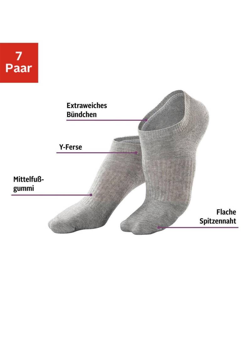 LASCANA ACTIVE Sneakersocken, (Packung, 7 Paar), mit Mittelfussgummi von LASCANA ACTIVE