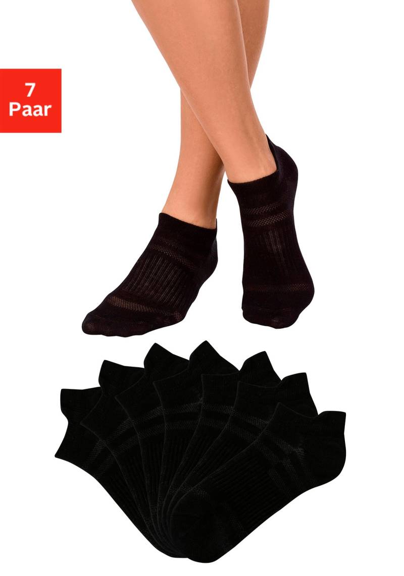 LASCANA ACTIVE Sneakersocken, (Packung, 7 Paar), in Piqué-Optik von LASCANA ACTIVE