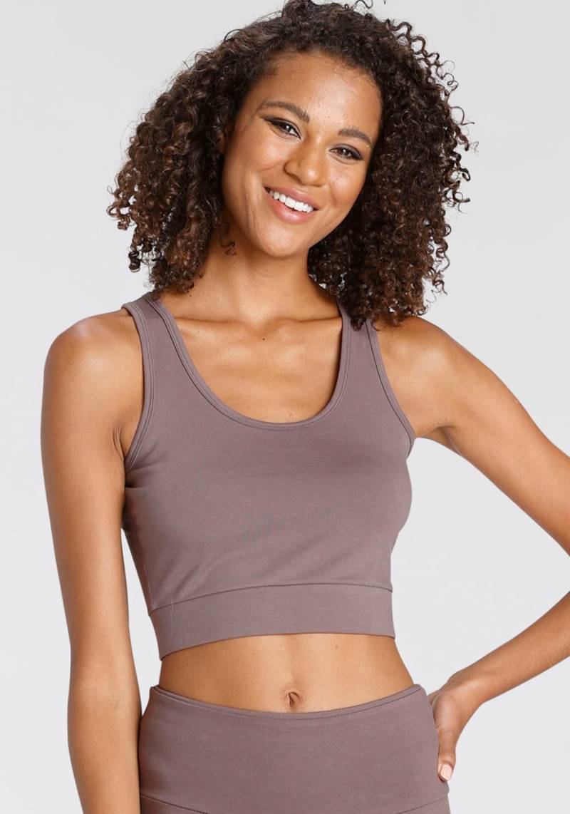 LASCANA ACTIVE Sporttop »-Basic-Crop-Top«, mit breiten Trägern von LASCANA ACTIVE