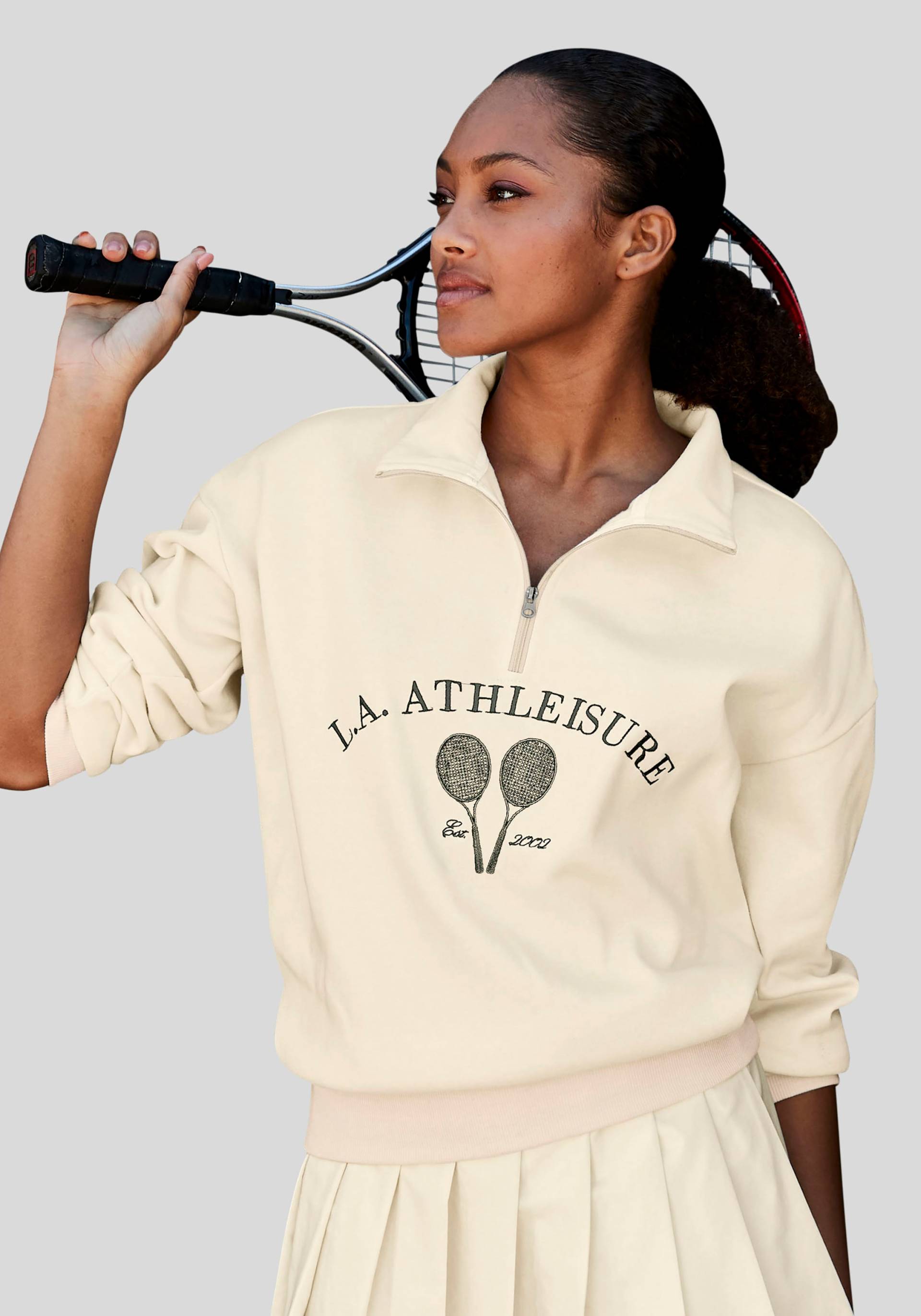 LASCANA ACTIVE Sweatshirt »Tennis«, mit Stehkragen und Reissverschluss von LASCANA ACTIVE