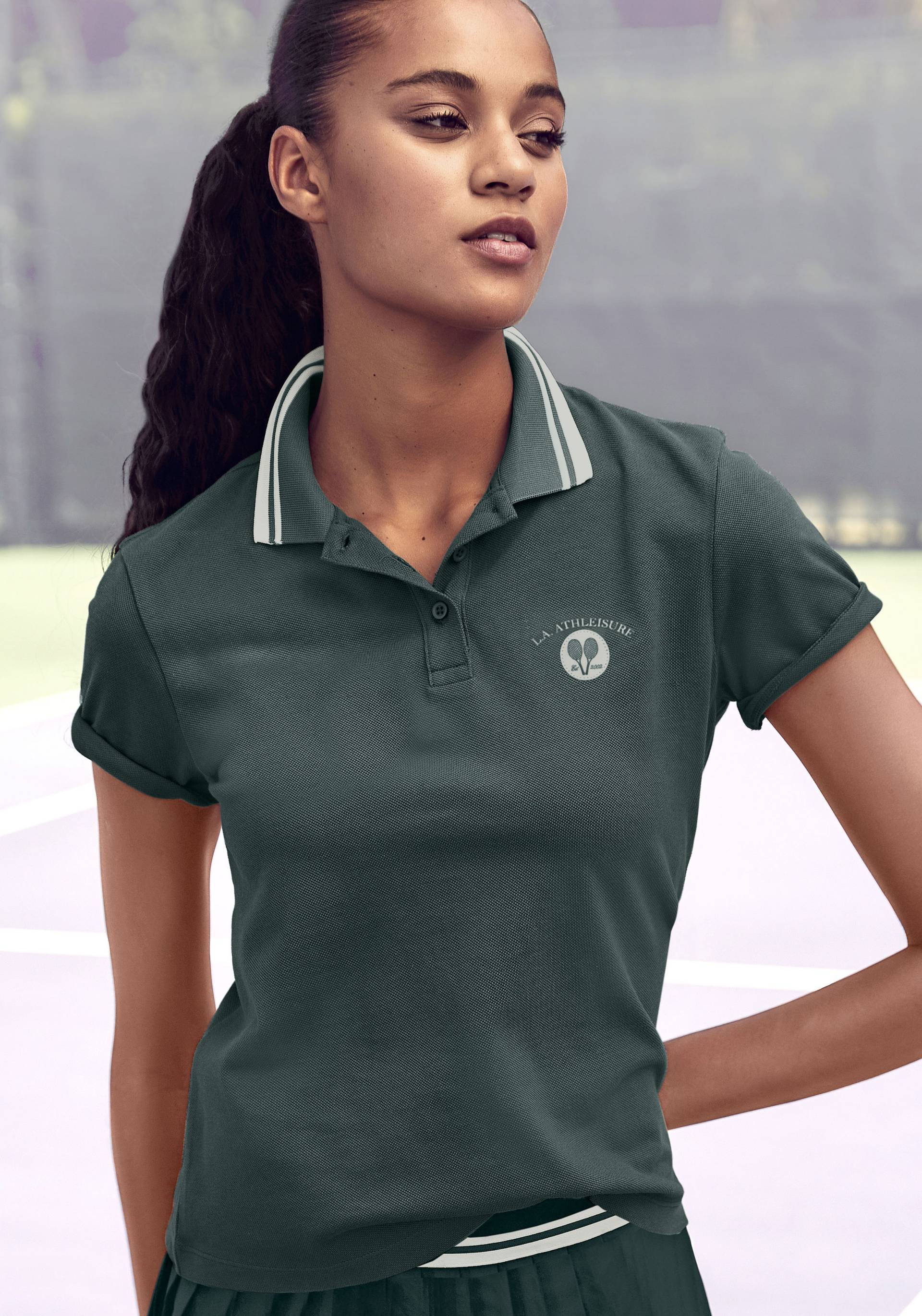 LASCANA ACTIVE T-Shirt, mit Knopfleiste LASCANA ACTIVE T-Shirt, mit Knopfleiste von LASCANA ACTIVE