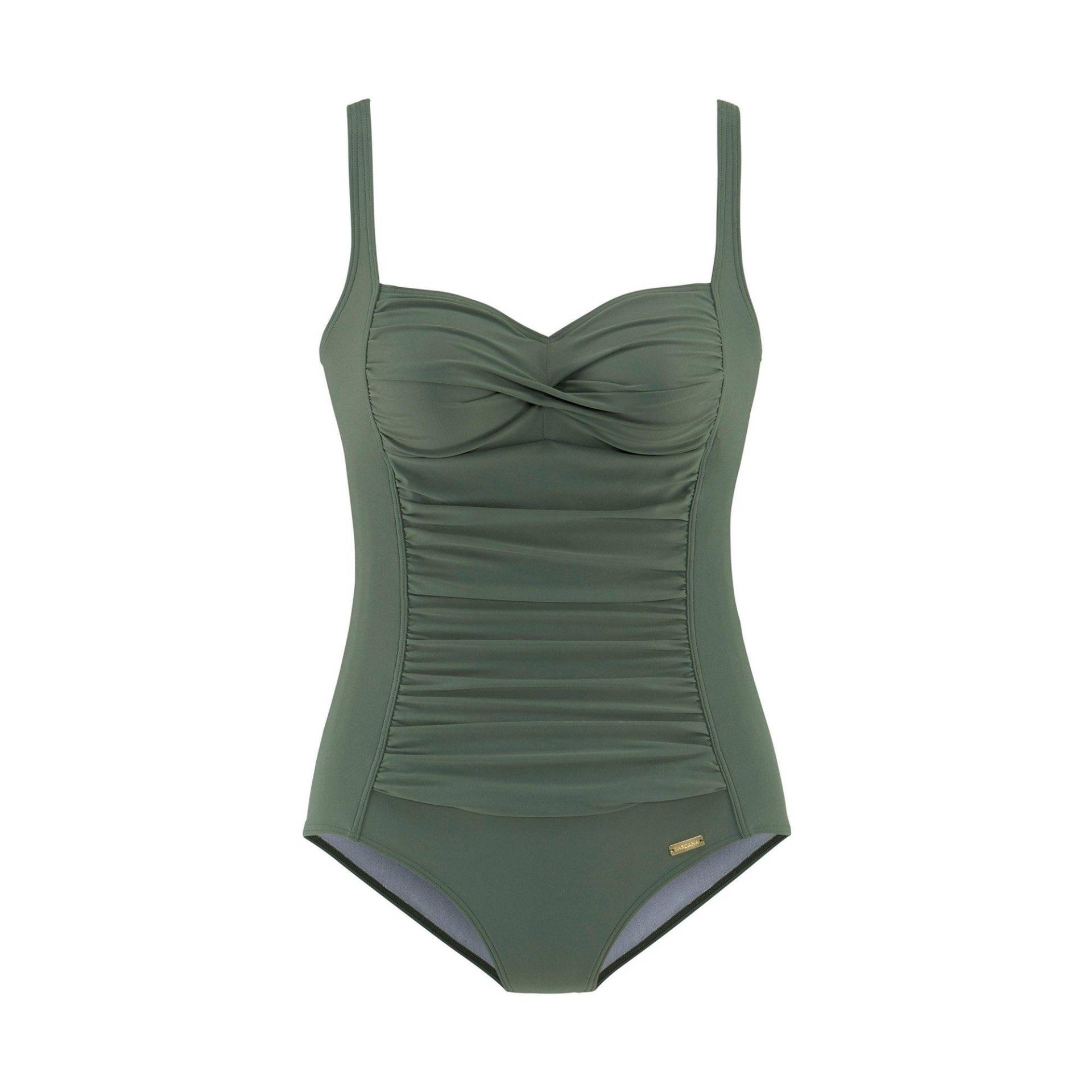 Badeanzug Damen Olivegrün B/44 von LASCANA