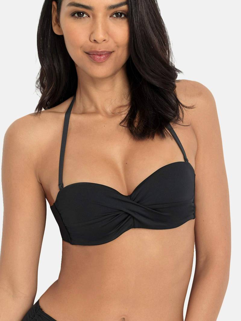 Bandeau-badeanzugoberteil Mit Armatur Simple Damen Schwarz 40 von LASCANA