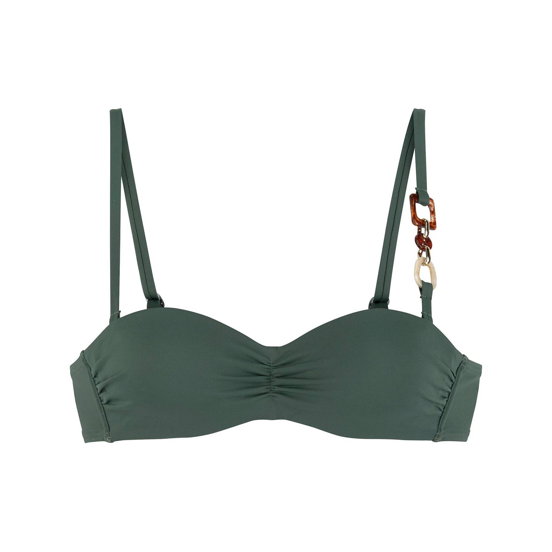 Bandeau-top, Verstärkung Damen Olivegrün B/36 von LASCANA