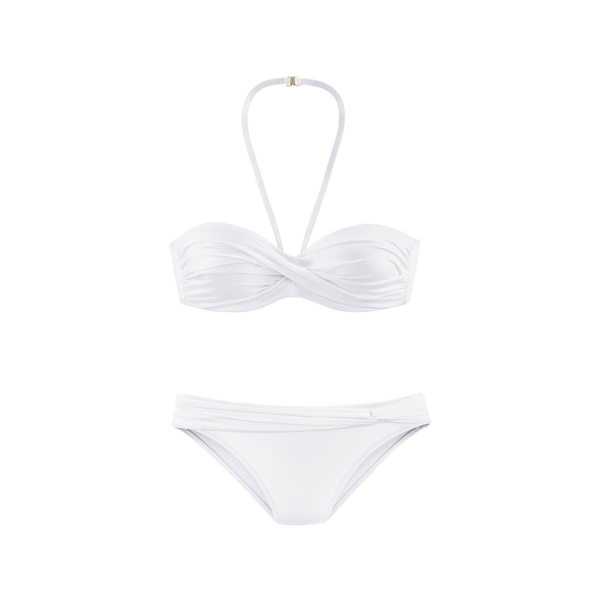 Bandeau-top, Verstärkung Damen Weiss A/40 von LASCANA