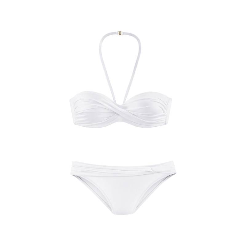 Bandeau-top, Verstärkung Damen Weiss C/38 von LASCANA