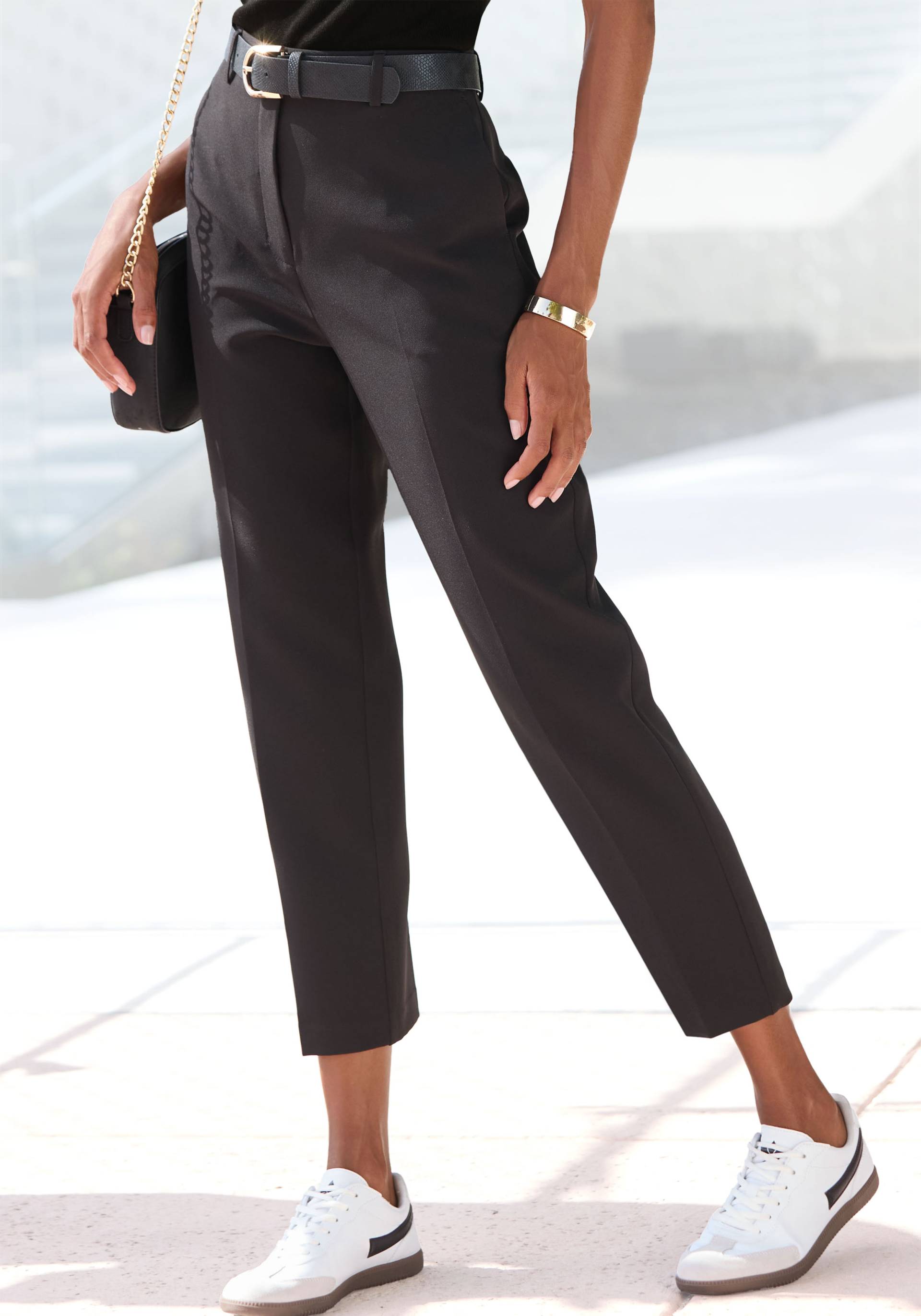 LASCANA Anzughose, mit Bügelfalten, elegante Stoffhose mit Taschen, Business-Look von LASCANA