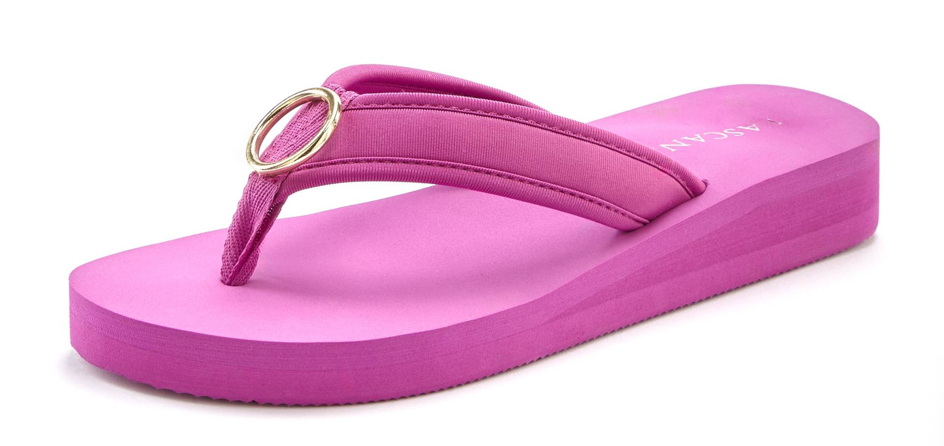 LASCANA Badezehentrenner, Sandale, Pantolette, Badeschuh mit Ringapplikation "Italy" VEGAN LASCANA Badezehentrenner, Sandale, Pantolette, Badeschuh mit Ringapplikation "Italy" VEGAN von LASCANA