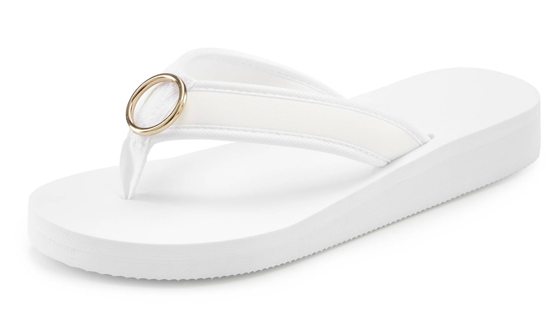 LASCANA Badezehentrenner, Sandale, Pantolette, Badeschuh mit Ringapplikation "Italy" VEGAN LASCANA Badezehentrenner, Sandale, Pantolette, Badeschuh mit Ringapplikation "Italy" VEGAN von LASCANA