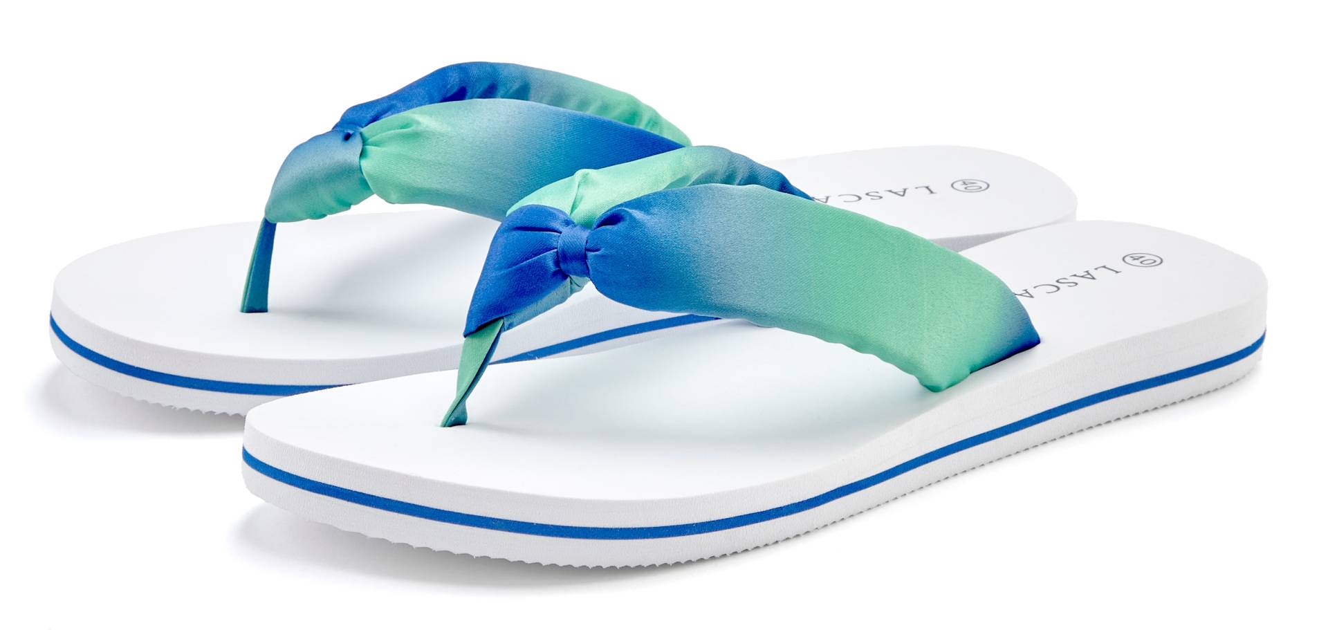 LASCANA Badezehentrenner, Sandale, Pantolette, Badeschuh ultraleicht mit softem Band VEGAN LASCANA Badezehentrenner, Sandale, Pantolette, Badeschuh ultraleicht mit softem Band VEGAN von LASCANA