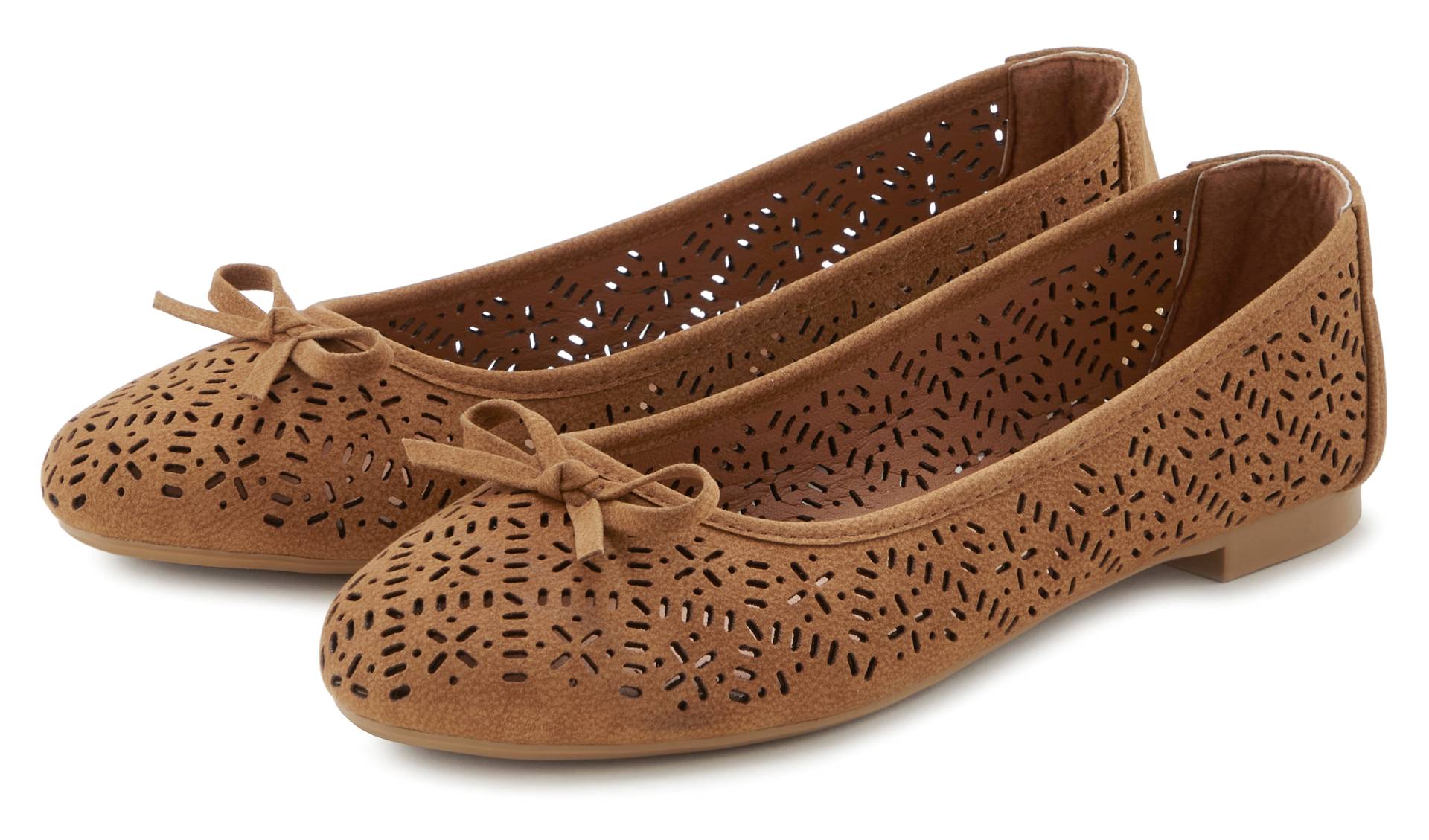 LASCANA Ballerina, Freizeitschuh, Slipper, Halbschuh mit kleinen Cut-Outs VEGAN LASCANA Ballerina, Freizeitschuh, Slipper, Halbschuh mit kleinen Cut-Outs VEGAN von LASCANA