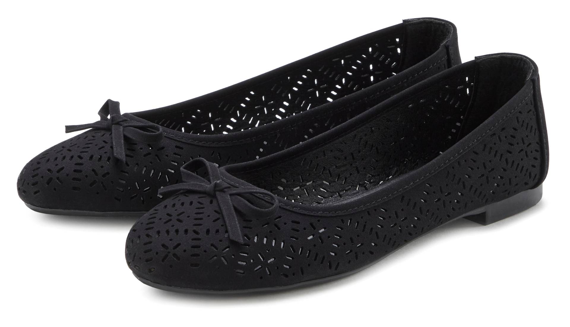 LASCANA Ballerina, Freizeitschuh, Slipper, Halbschuh mit kleinen Cut-Outs VEGAN LASCANA Ballerina, Freizeitschuh, Slipper, Halbschuh mit kleinen Cut-Outs VEGAN von LASCANA