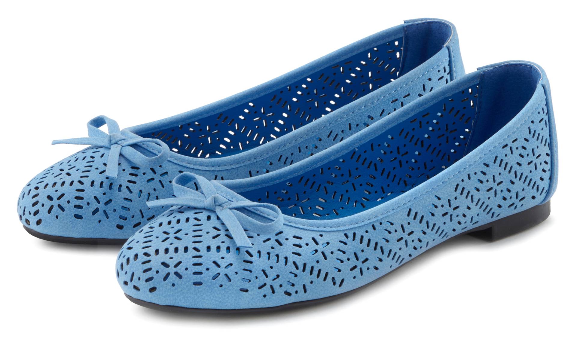 LASCANA Ballerina, Freizeitschuh, Slipper, Halbschuh mit kleinen Cut-Outs VEGAN LASCANA Ballerina, Freizeitschuh, Slipper, Halbschuh mit kleinen Cut-Outs VEGAN von LASCANA