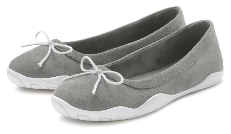 LASCANA Ballerina, leichter Freizeitschuh,Sneaker,Slipper,Halbschuh, flache Sohle VEGAN von LASCANA