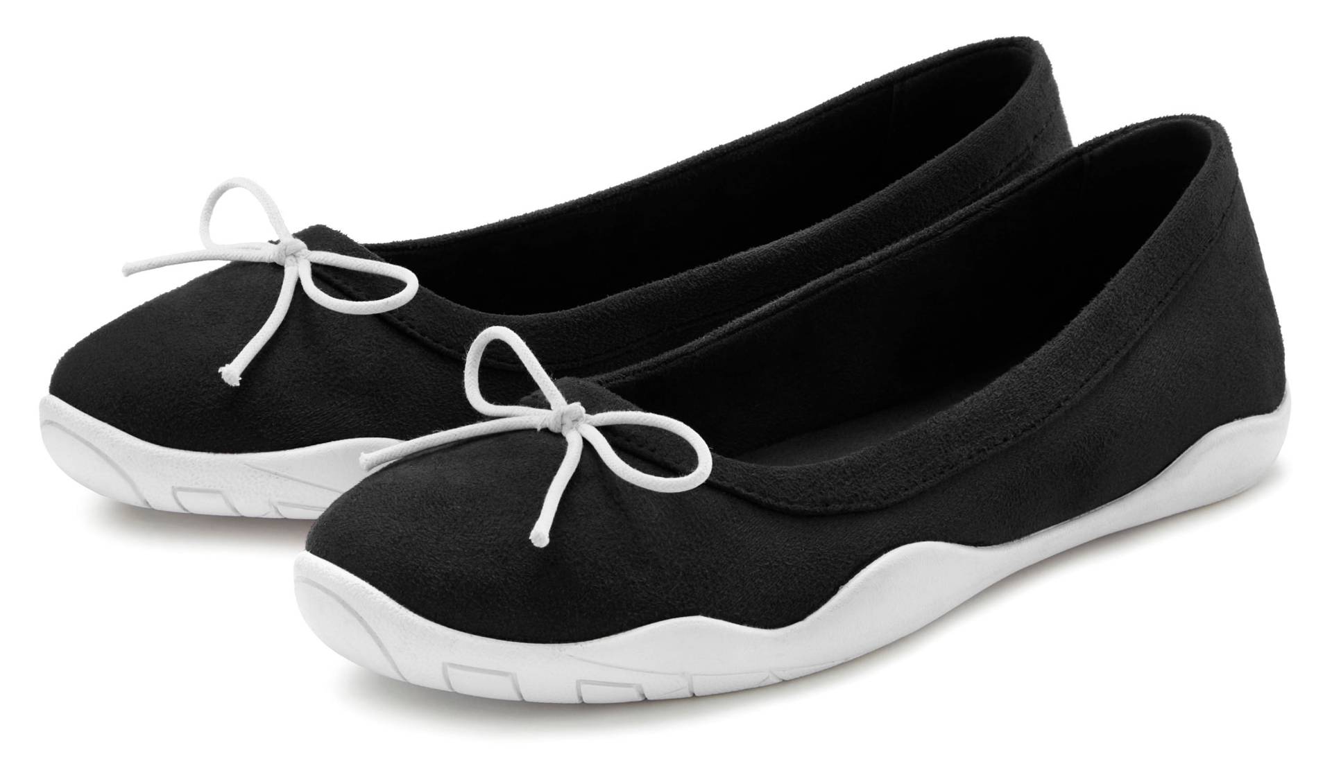 LASCANA Ballerina, leichter Freizeitschuh,Sneaker,Slipper,Halbschuh, flache Sohle VEGAN von LASCANA