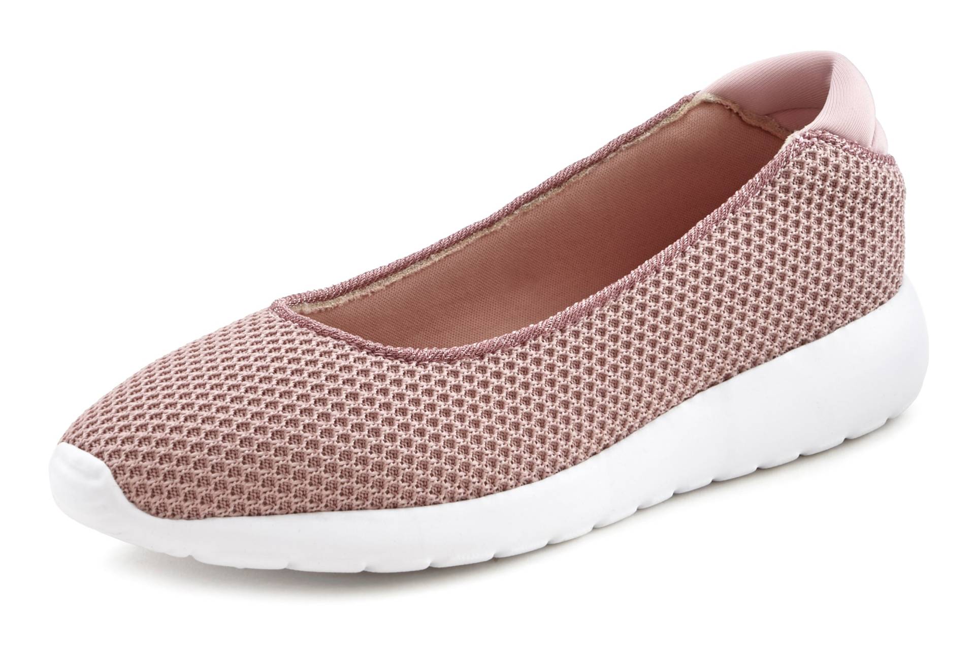 LASCANA Ballerina »Sneaker Ballerinas,«, Freizeitschuh, Slipper, Halbschuh, Sneaker Slip-In, leichte Mesh-Optik von LASCANA