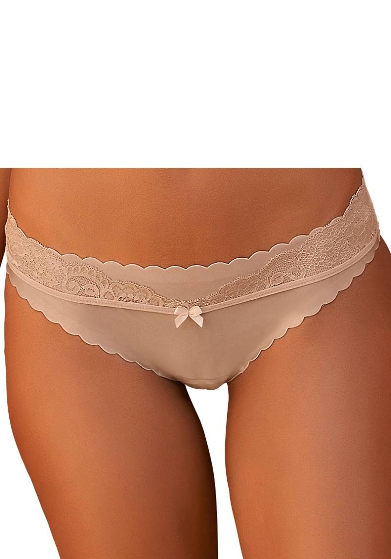 LASCANA Bikinislip, mit extra flachen Kanten und feiner Spitze von LASCANA