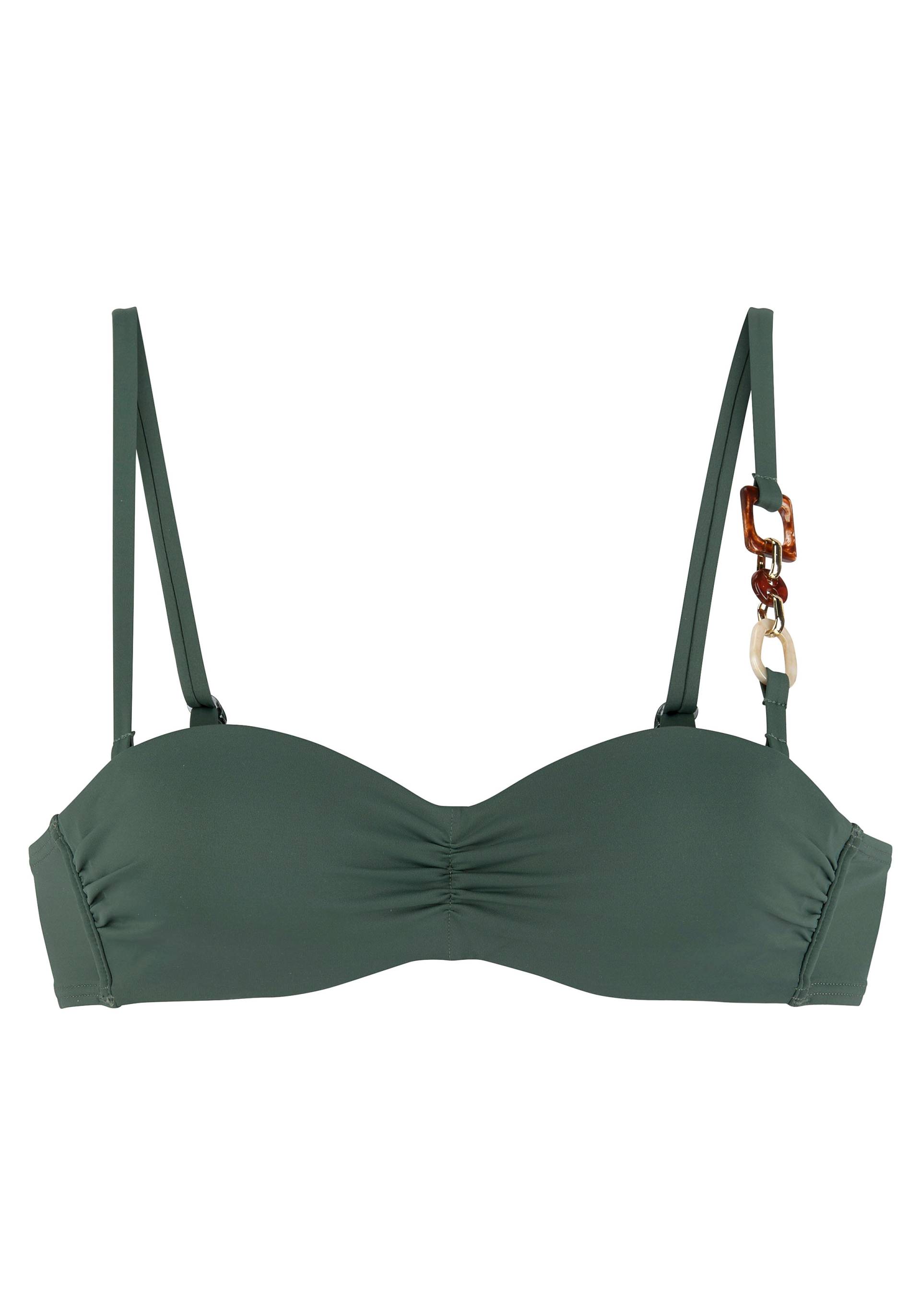 LASCANA Bügel-Bandeau-Bikini-Top »Yves«, mit edlen Zieraccessoires von LASCANA