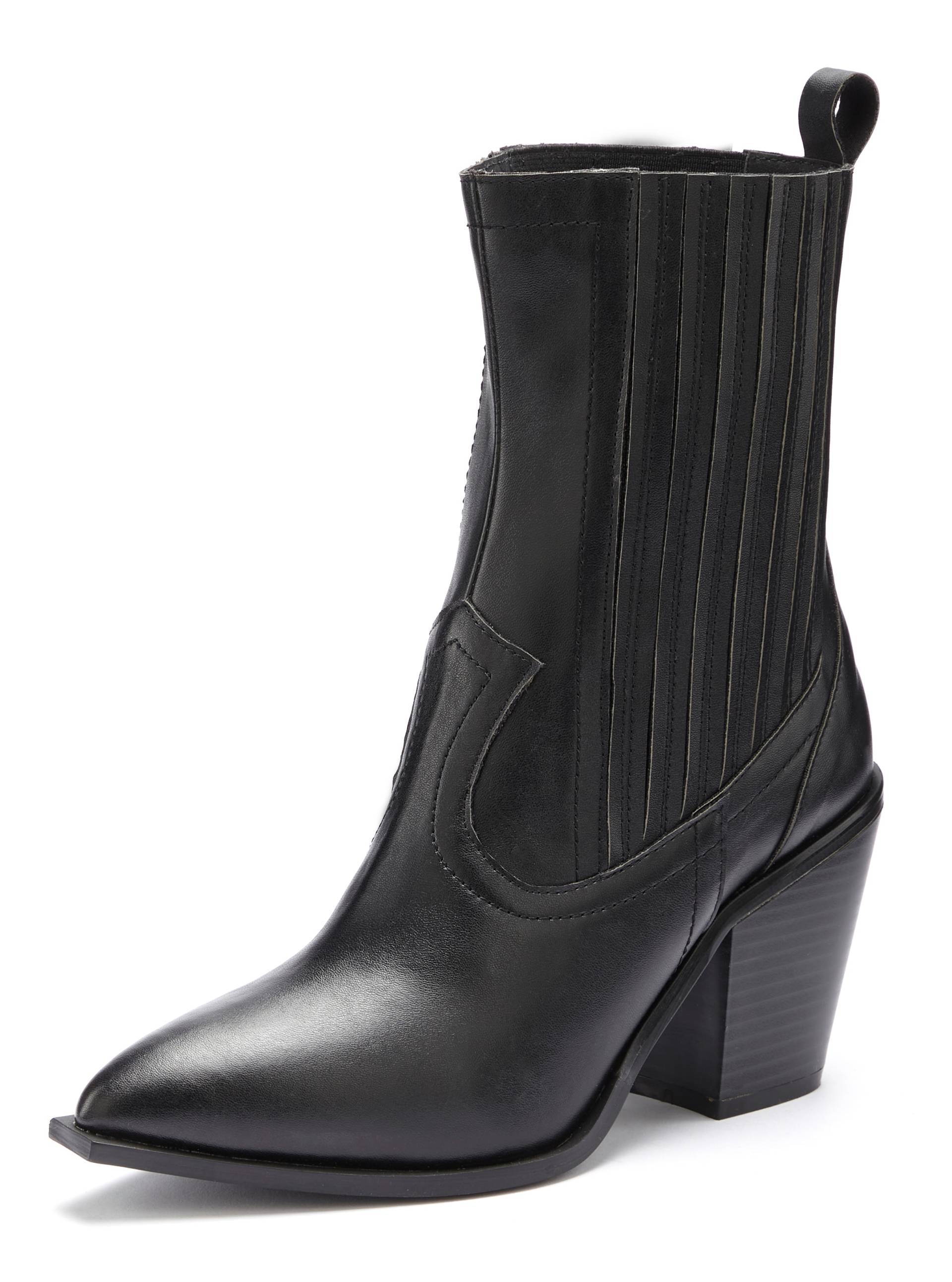 LASCANA Cowboy Boots, Cowboy Stiefelette, Western Stiefelette, Ankleboots, Stretch-Einsatz LASCANA Cowboy Boots, Cowboy Stiefelette, Western Stiefelette, Ankleboots, Stretch-Einsatz von LASCANA