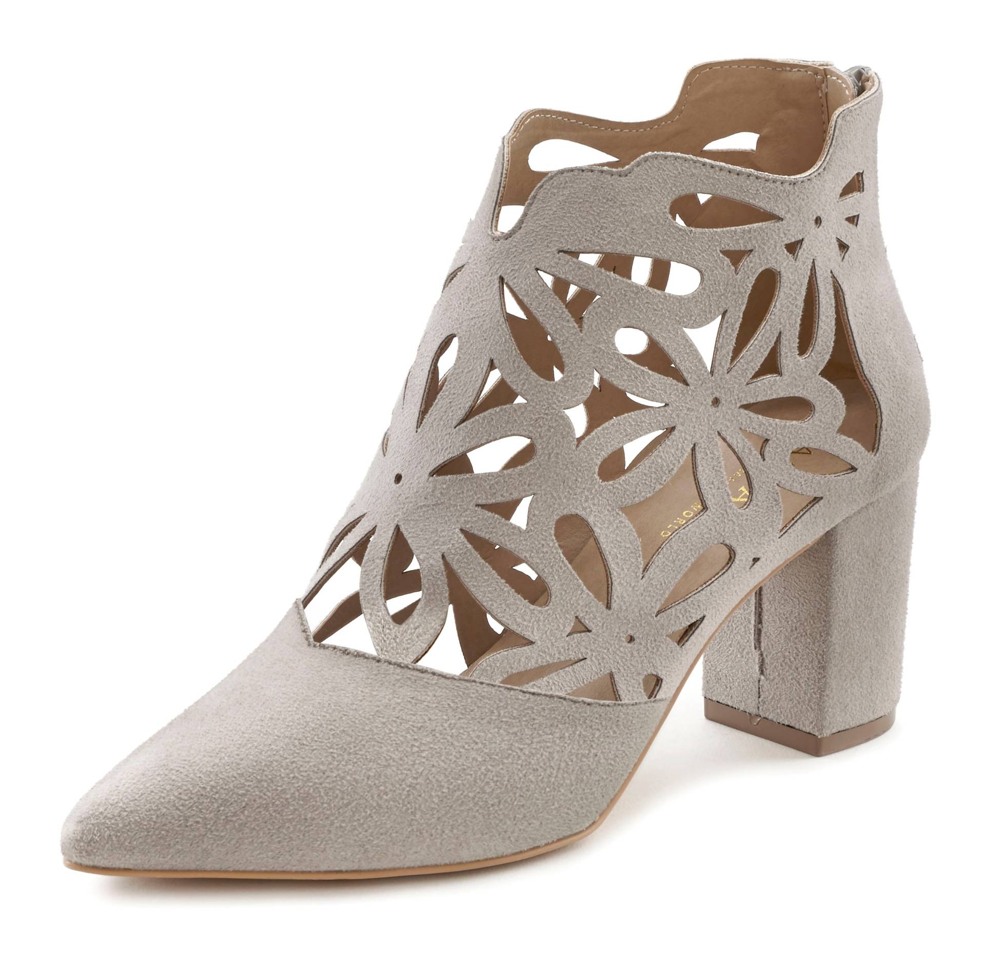 LASCANA High-Heel-Stiefelette, mit femininer Spitze und Blockabsatz, Ankle Boot, Stiefel LASCANA High-Heel-Stiefelette, mit femininer Spitze und Blockabsatz, Ankle Boot, Stiefel von LASCANA