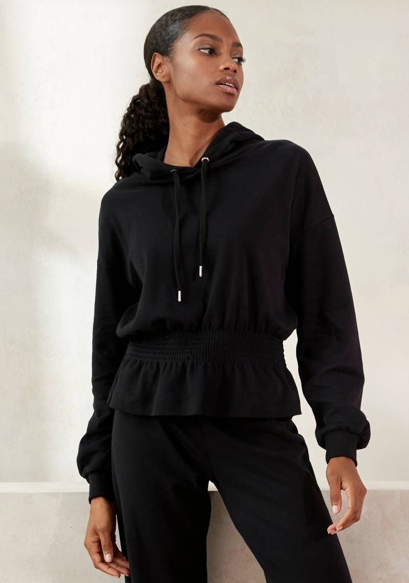 LASCANA Hoodie, mit elastischer Raffung in der Taille, Loungewear von LASCANA