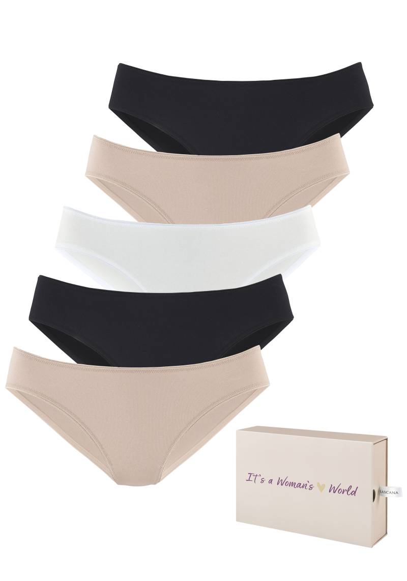 LASCANA Jazz-Pants Slips, (5er-Pack), aus Baumwolle, mit schöner Aufbewahrungsbox von LASCANA