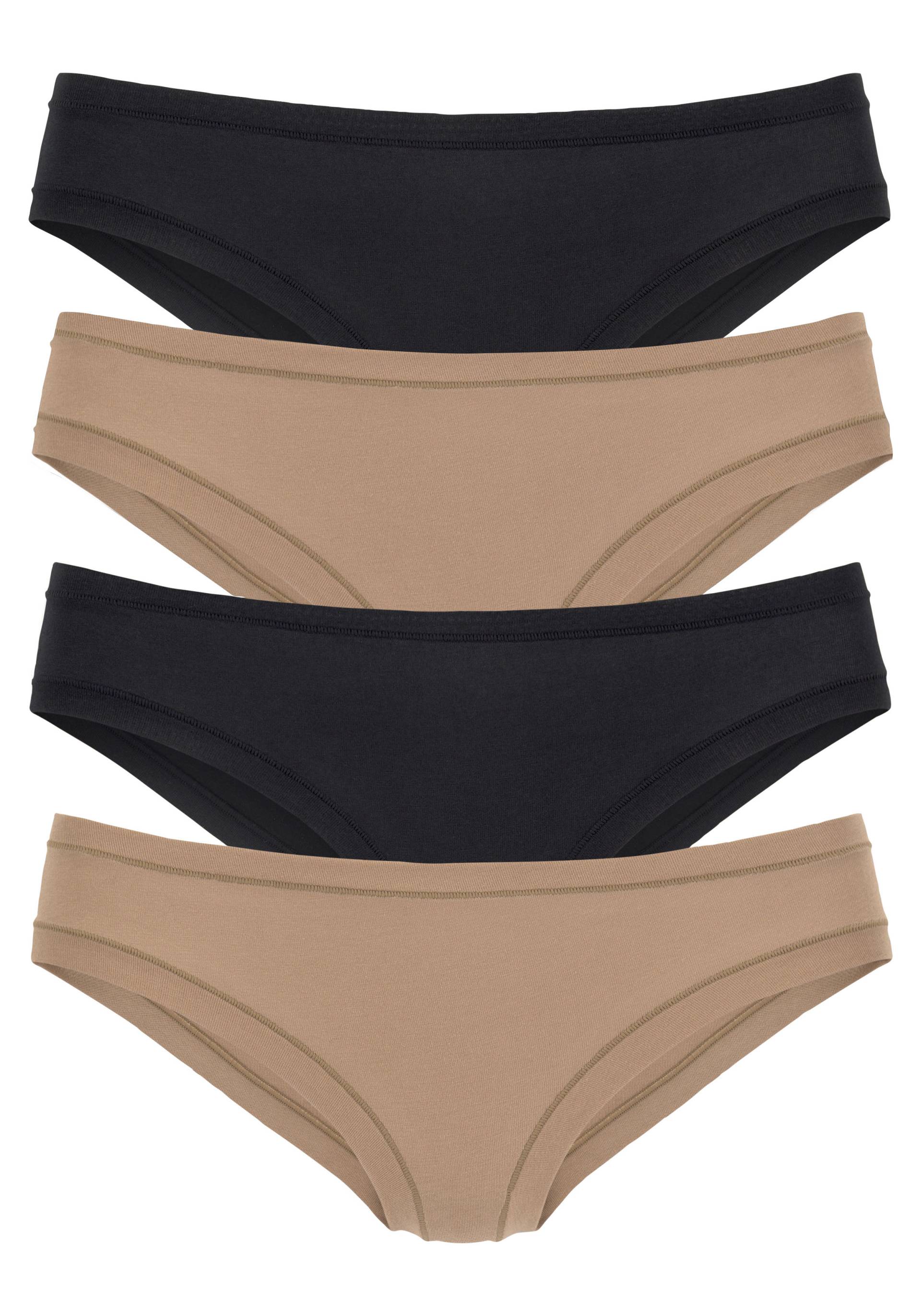 LASCANA Jazz-Pants Slips, (Packung, 4 St.), "Perfect Basics" aus elastischer Baumwolle von LASCANA