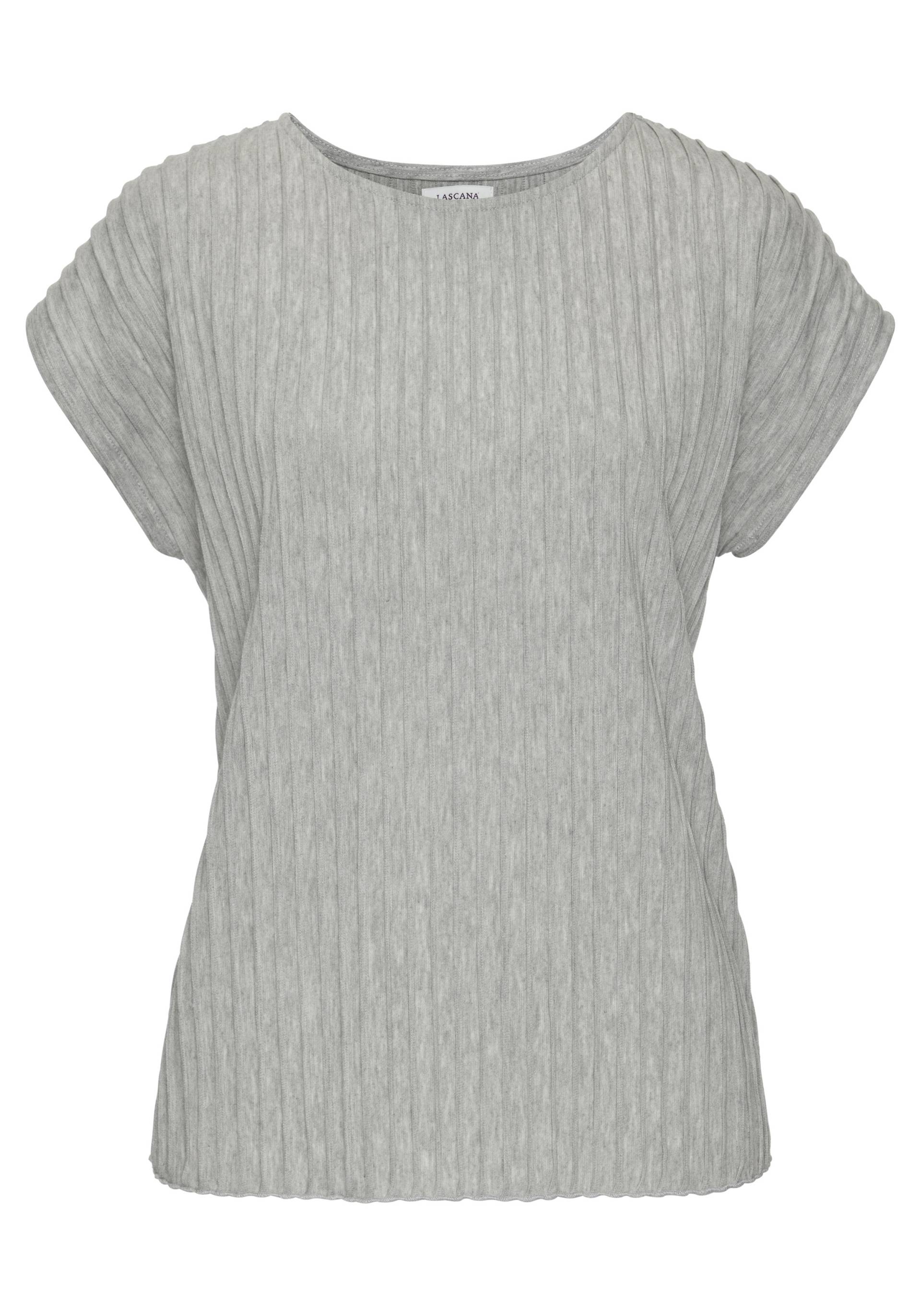 LASCANA Kurzarmshirt, mit Biesenstruktur, bügelfreies T-Shirt aus moderner Strukturware LASCANA Kurzarmshirt, mit Biesenstruktur, bügelfreies T-Shirt aus moderner Strukturware von LASCANA