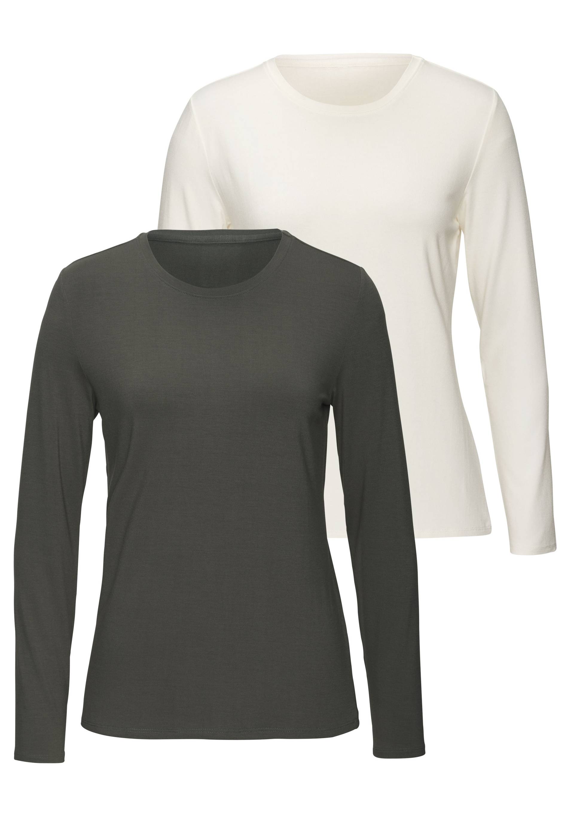 LASCANA Langarmshirt »aus weichem Viskose-Stretch« von LASCANA