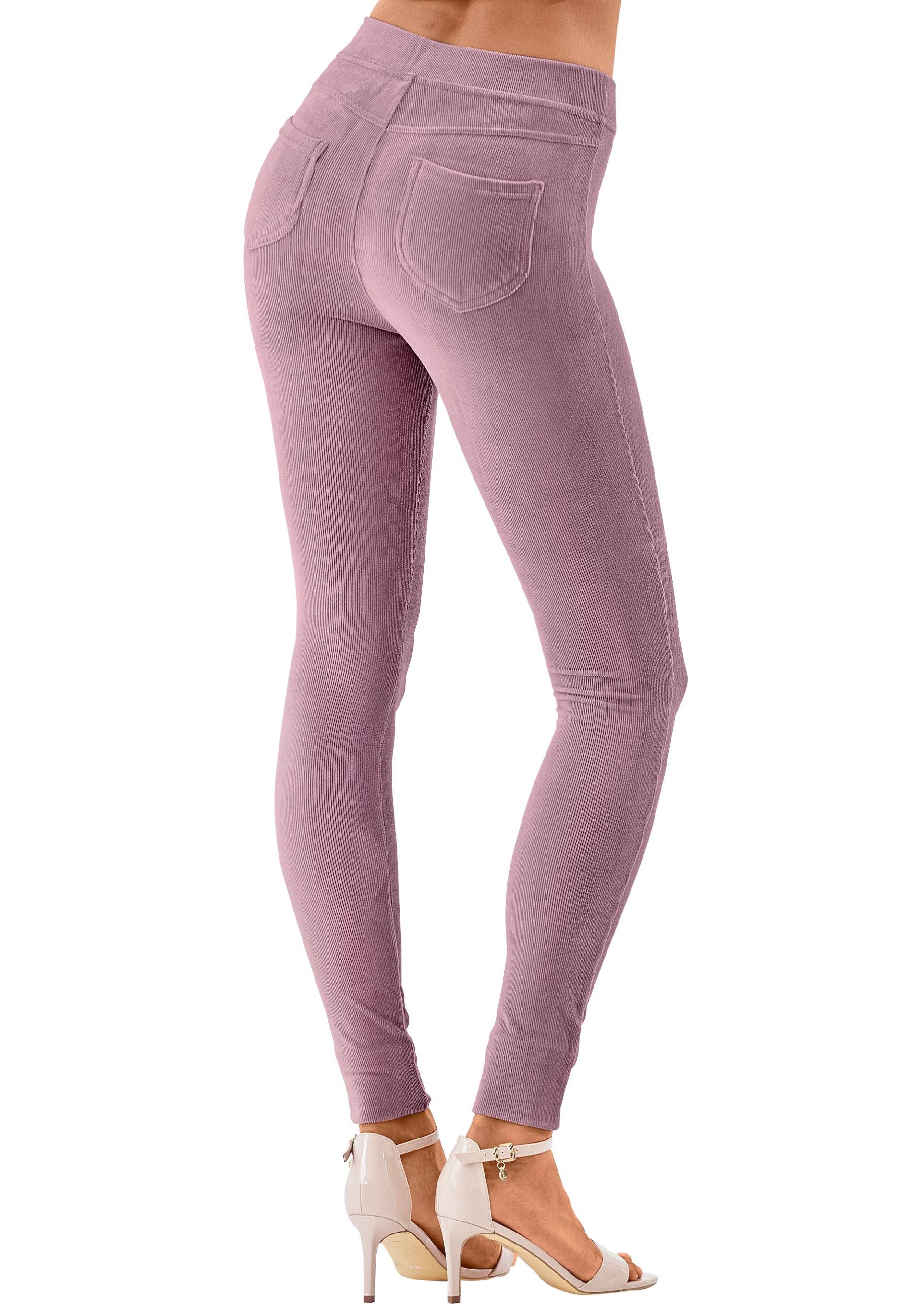 LASCANA Leggings, aus weichem Material in Cord-Optik, Loungewear von LASCANA