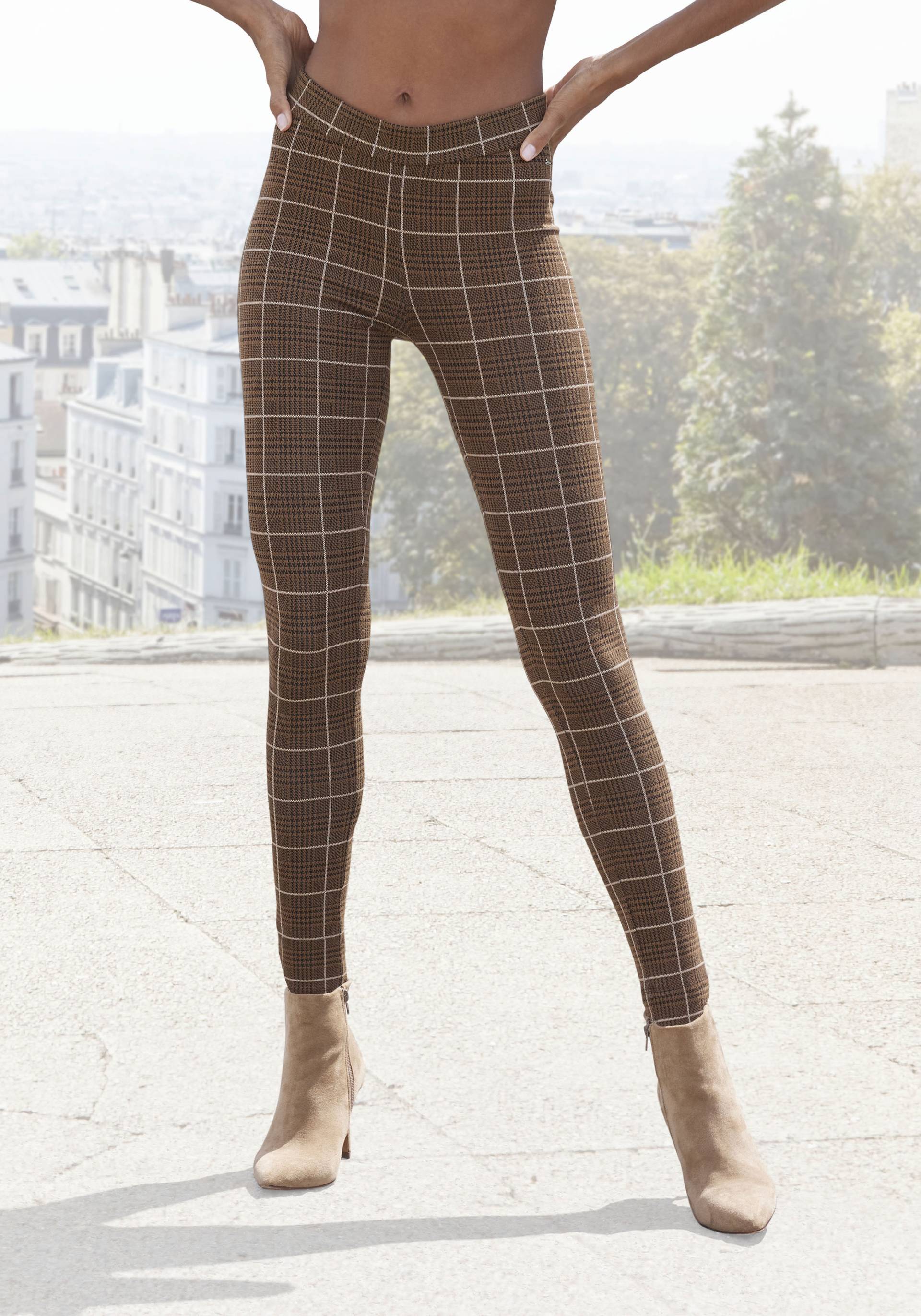 LASCANA Leggings, mit Ajour Strickmuster von LASCANA