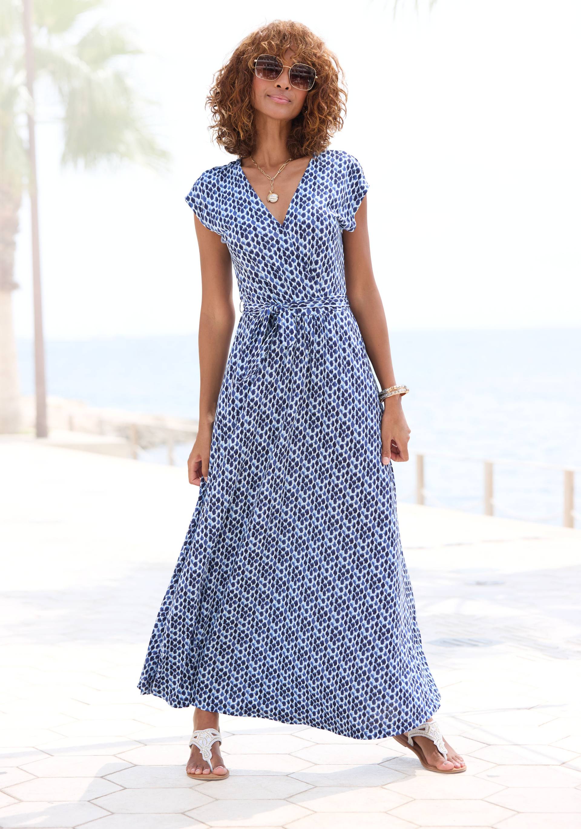 LASCANA Maxikleid, mit Bindegürtel, Sommerkleid, Strandkleid LASCANA Maxikleid, mit Bindegürtel, Sommerkleid, Strandkleid von LASCANA