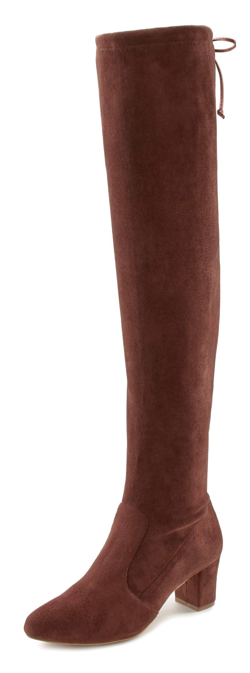 LASCANA Overkneestiefel, Slouchy Boots,Langschaft Stiefel,Schlupf-Boot, weiches Stretchmaterial von LASCANA