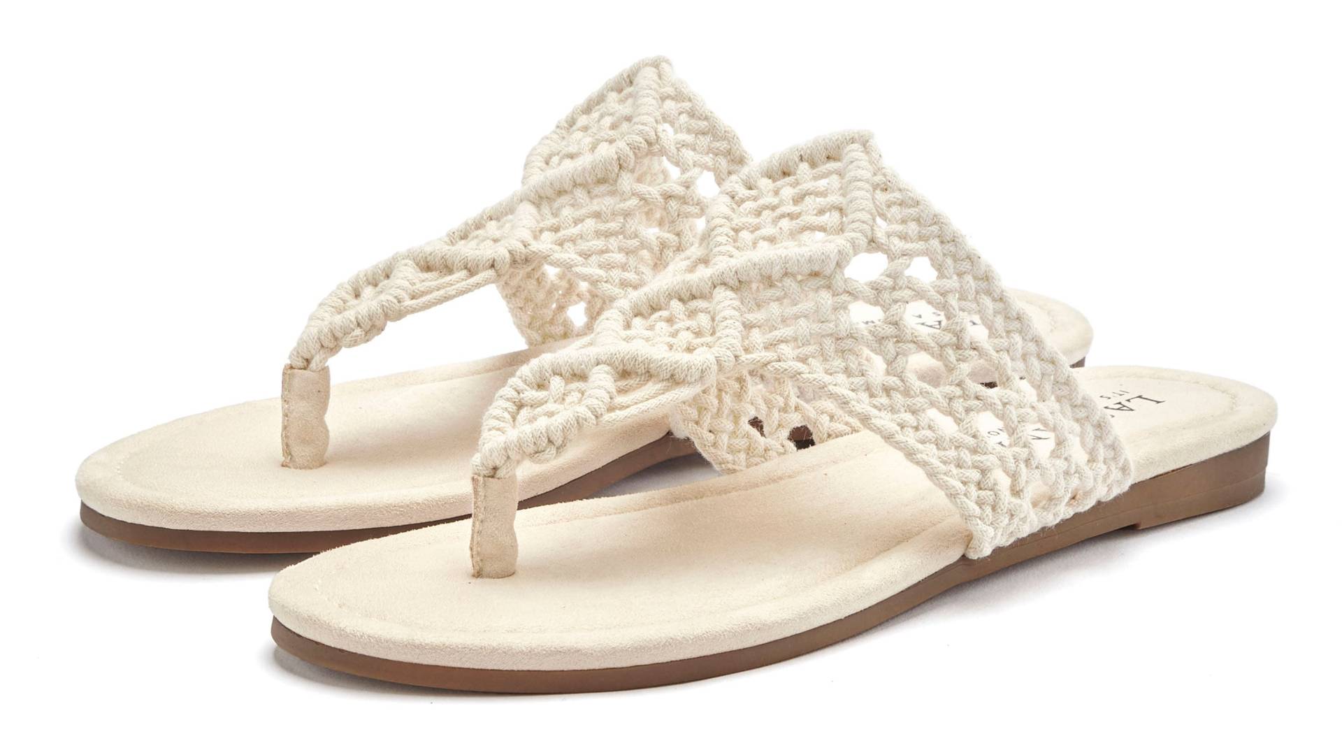 LASCANA Pantolette, Mule, Sandale, offener Schuh, Zehentrenner, trendige Häkeloptik VEGAN LASCANA Pantolette, Mule, Sandale, offener Schuh, Zehentrenner, trendige Häkeloptik VEGAN von LASCANA
