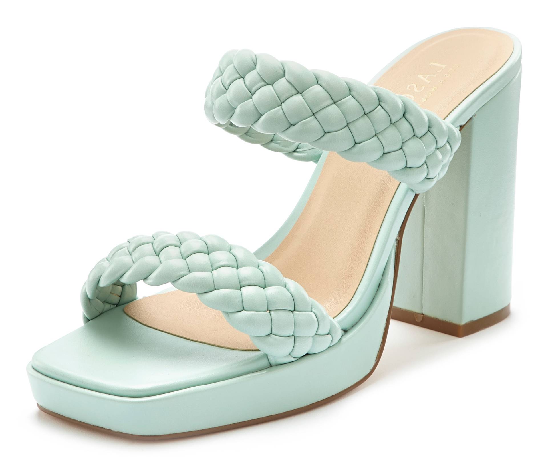 LASCANA Pantolette, Mule, Sandale, offener Schuh, raffinierte Riemchen im Flecht-Design LASCANA Pantolette, Mule, Sandale, offener Schuh, raffinierte Riemchen im Flecht-Design von LASCANA