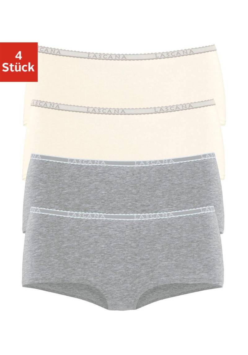 LASCANA Panty, (4er-Pack), aus elastischer Baumwoll-Qualität von LASCANA