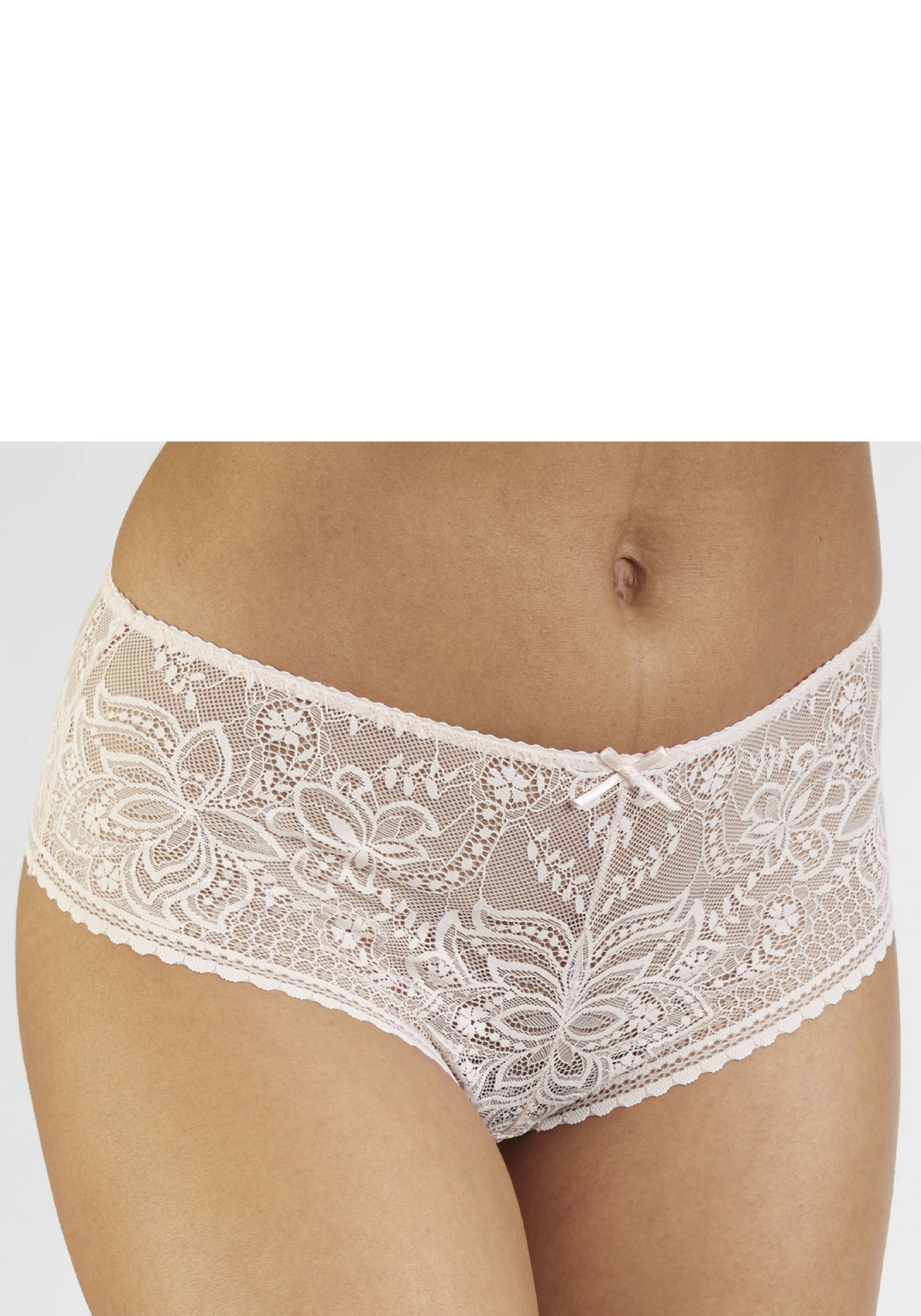 LASCANA Panty »Luciana«, aus feiner, dezent transparenter Spitze in blumiger Optik von LASCANA