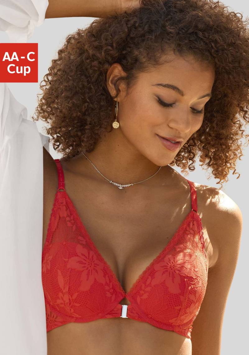 LASCANA Push-up-BH, mit Bügel, aus floraler Jacquardspitze, Dessous von LASCANA