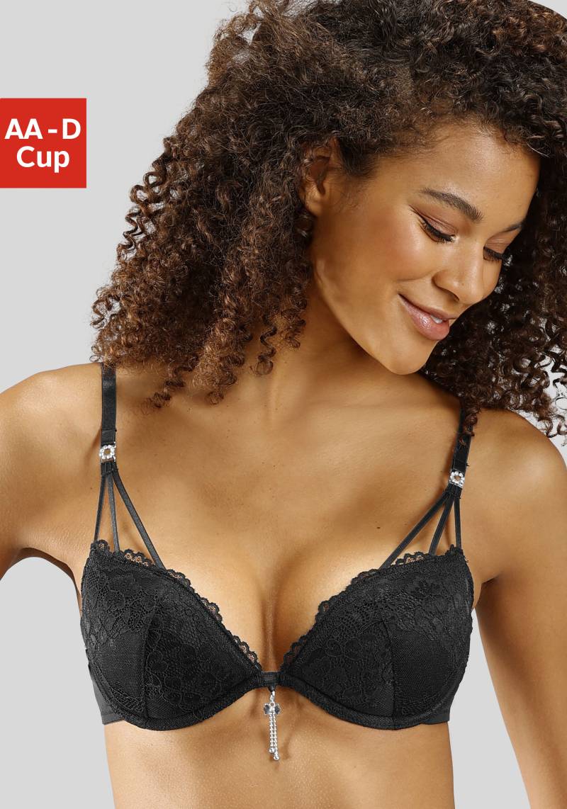 LASCANA Push-up-BH, mit edlem Schmuckaccessoire, Dessous von LASCANA